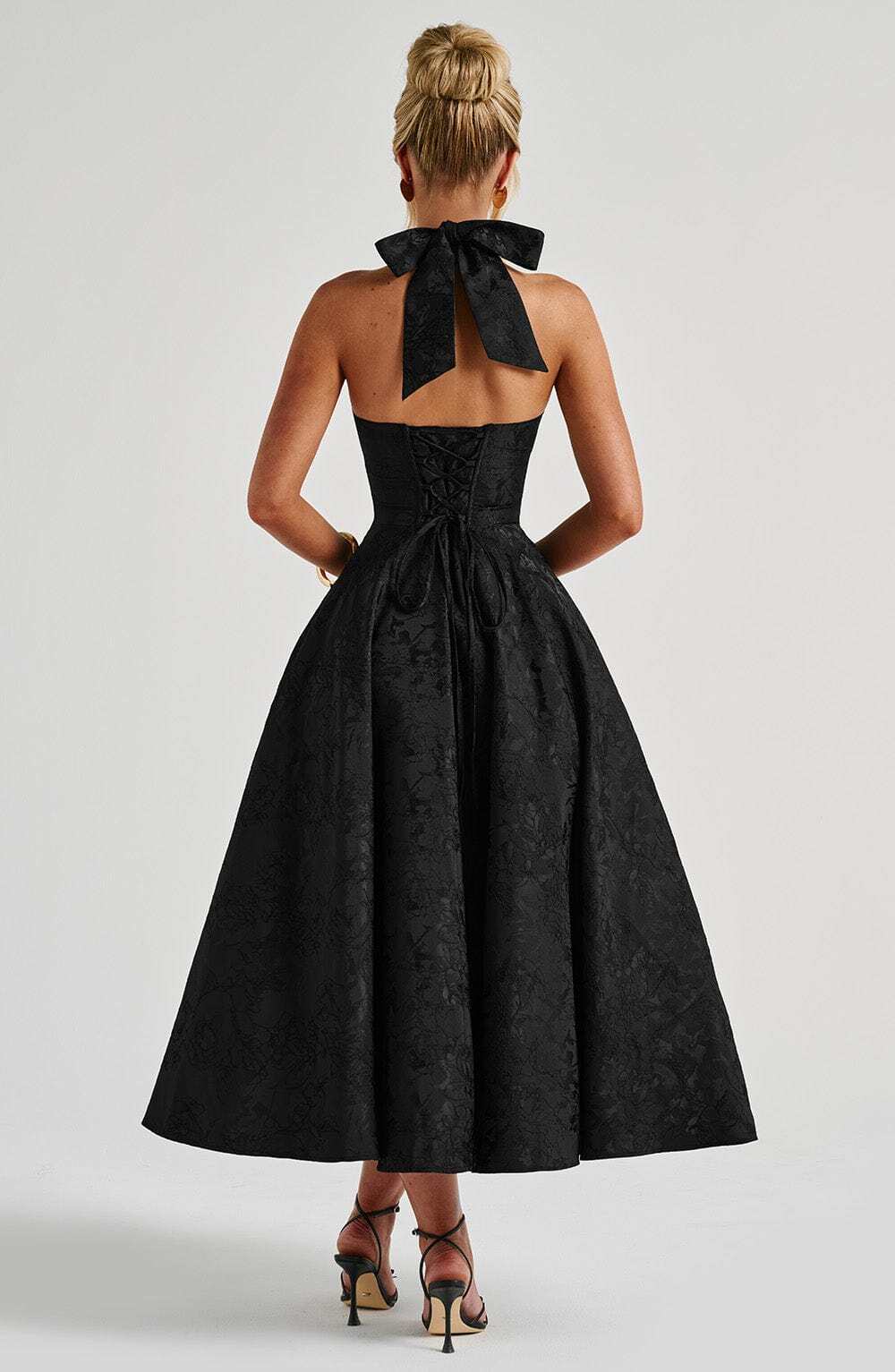 Effie Midi Dress - Black - Image 3