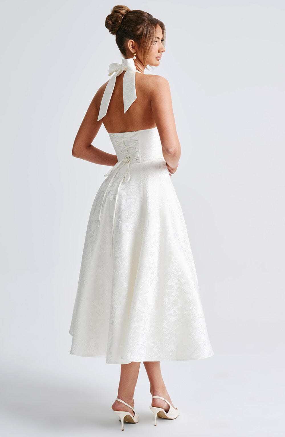 Effie Midi Dress - Ivory - Image 17