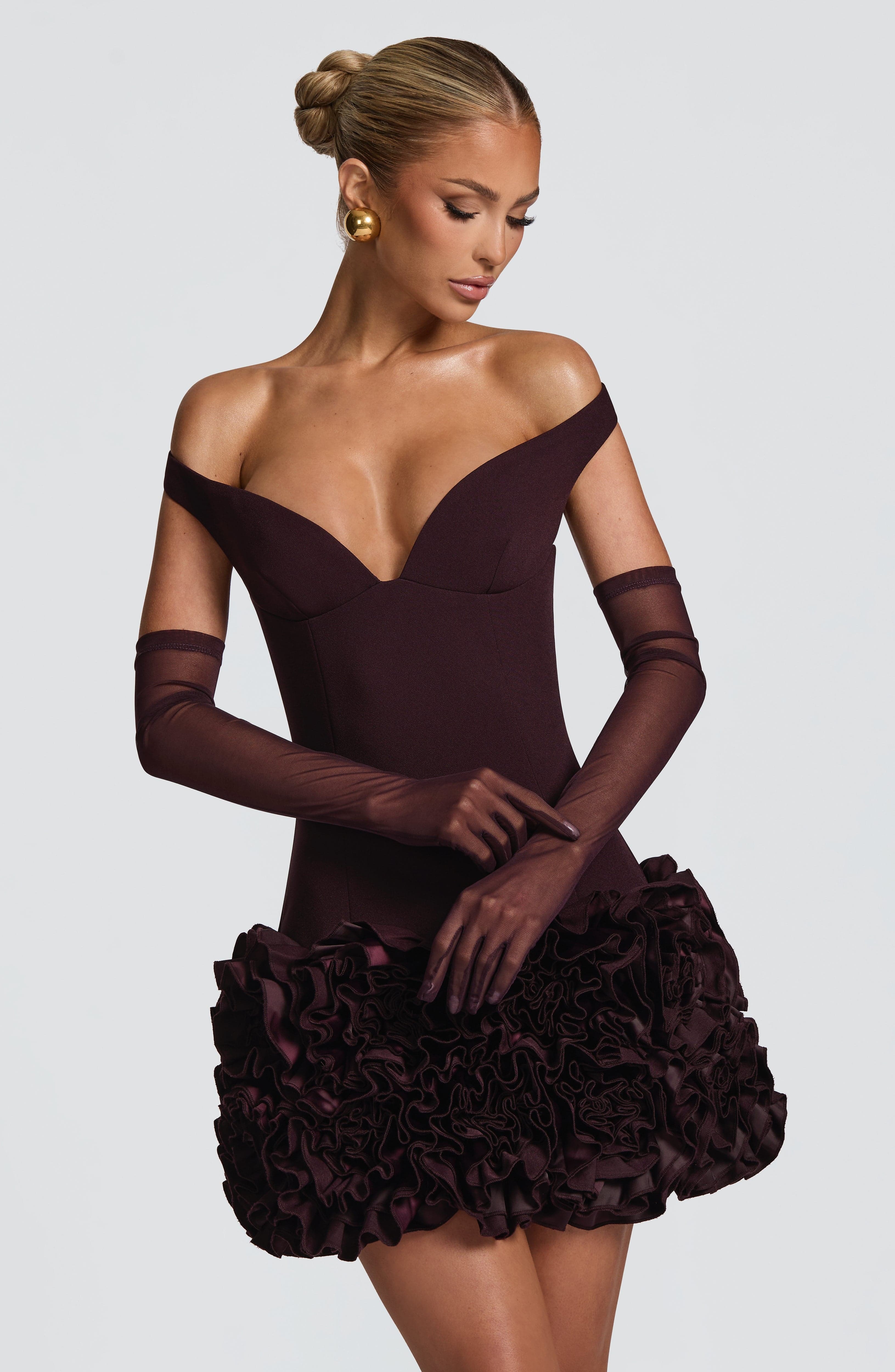 Eli Gloves - Plum - Image 3