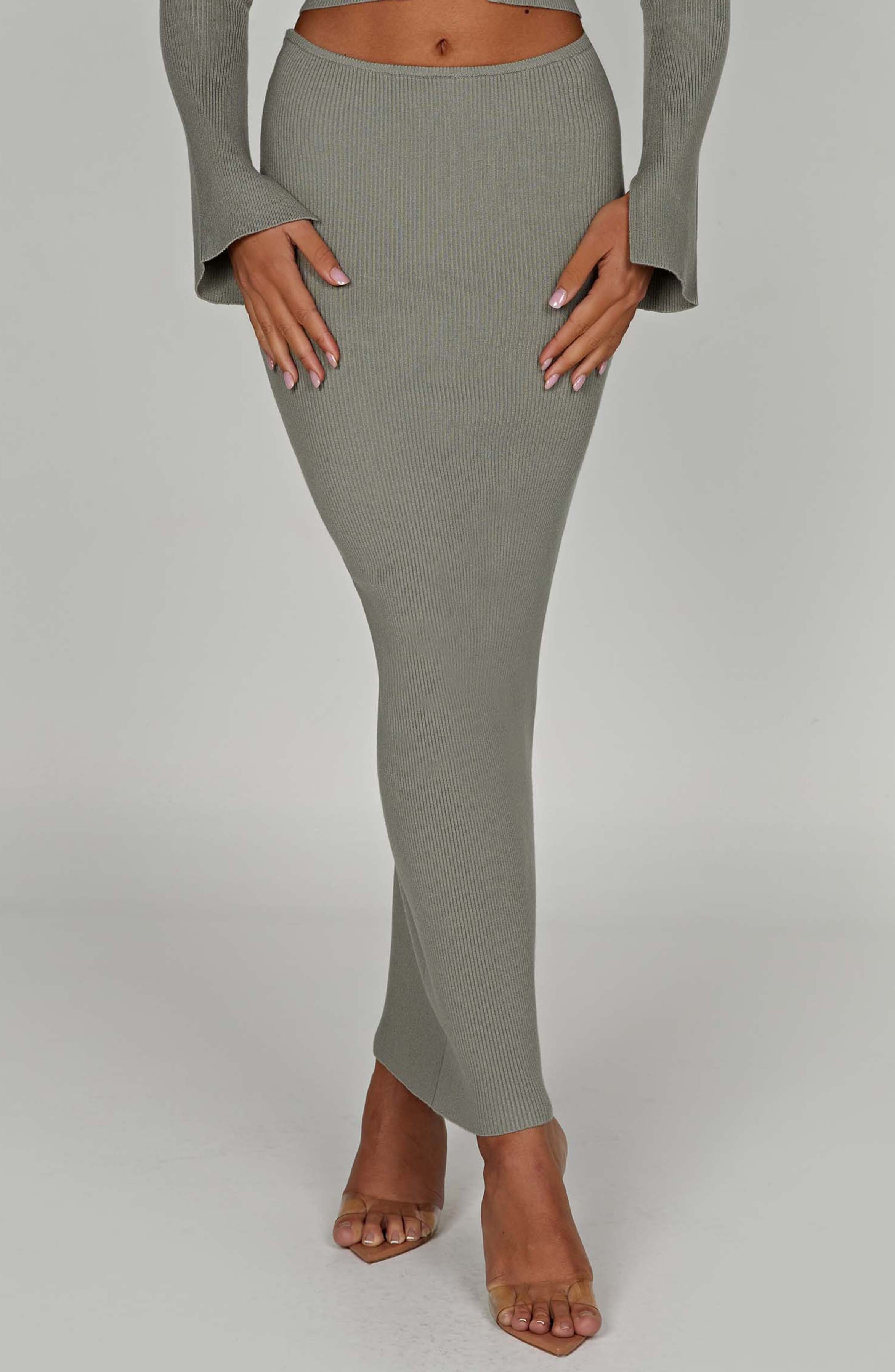 Elia Maxi Skirt - Khaki - Image 2