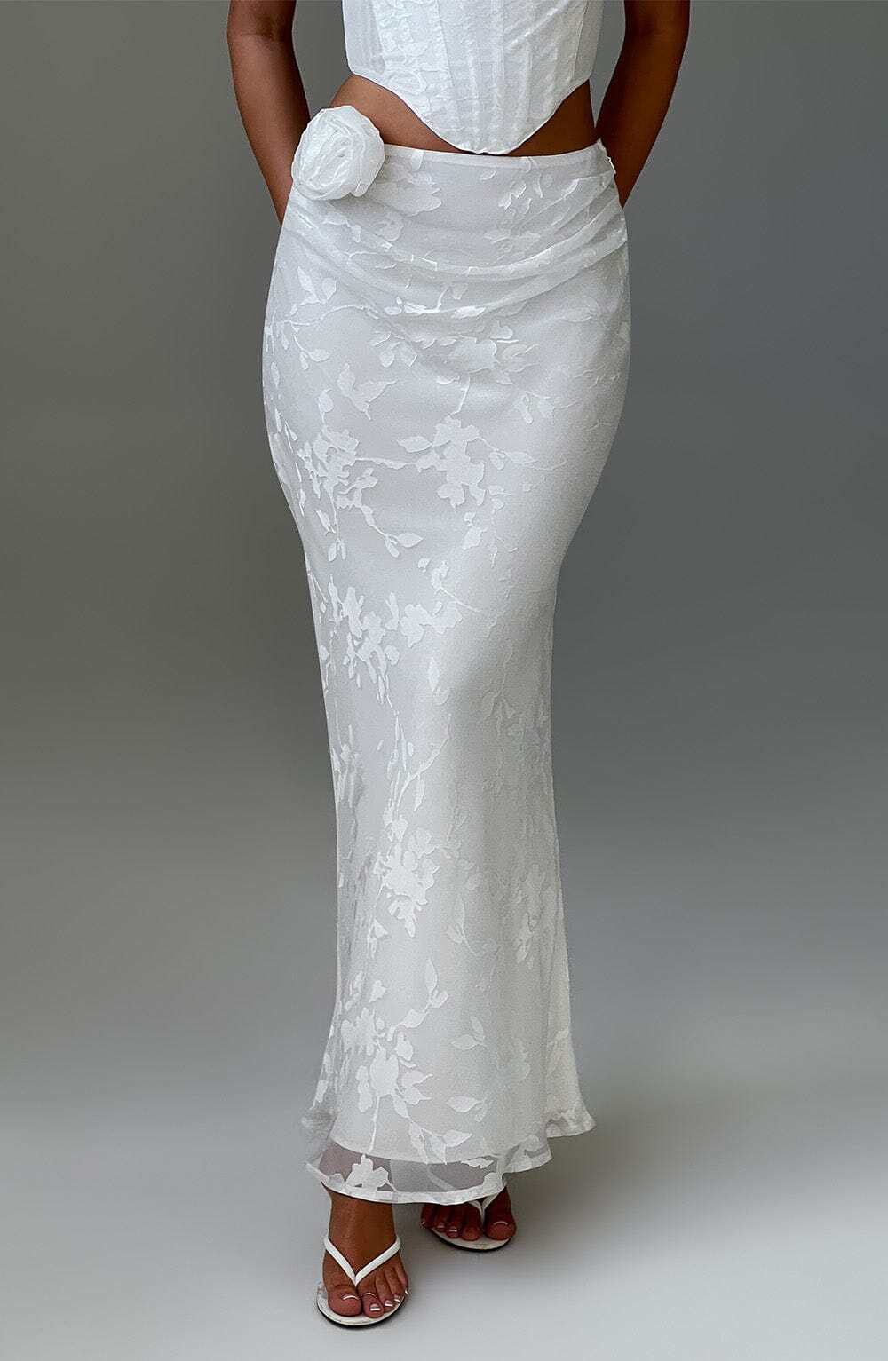 Elizabeth Maxi Skirt - Ivory - Image 4