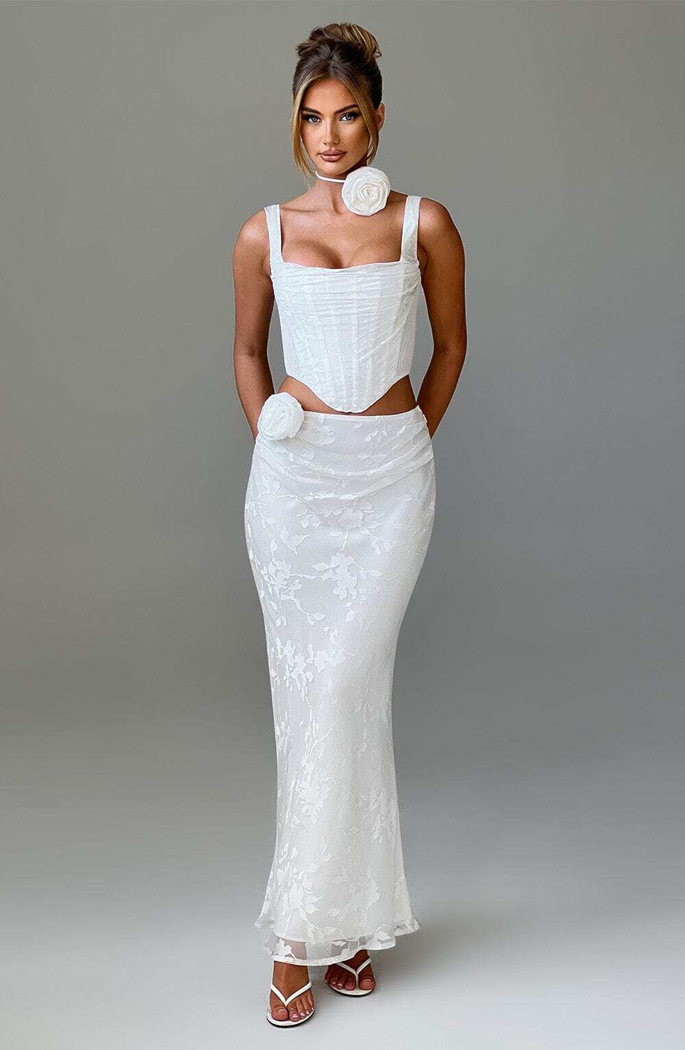 Elizabeth Maxi Skirt - Ivory - Image 3