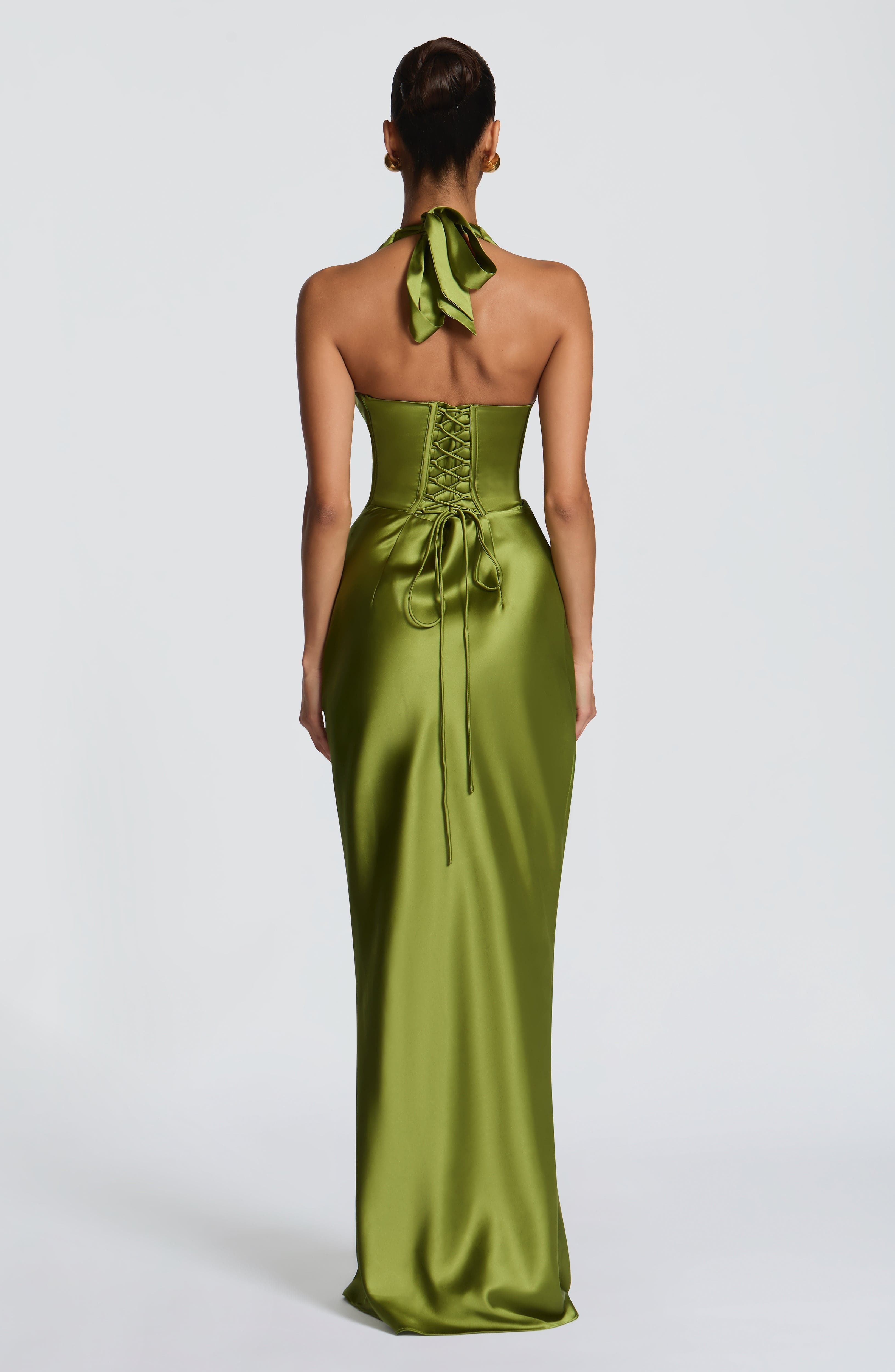Elowen Maxi Dress - Olive - Image 2