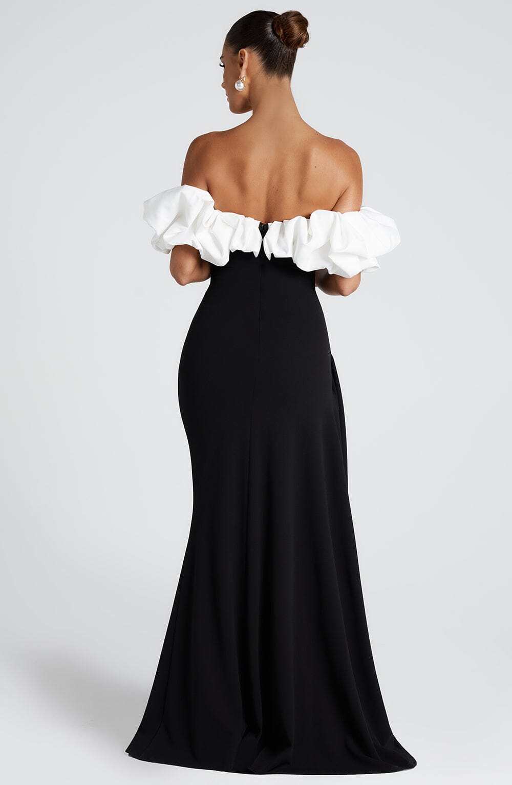 Elsie Maxi Dress - Black/White - Image 3