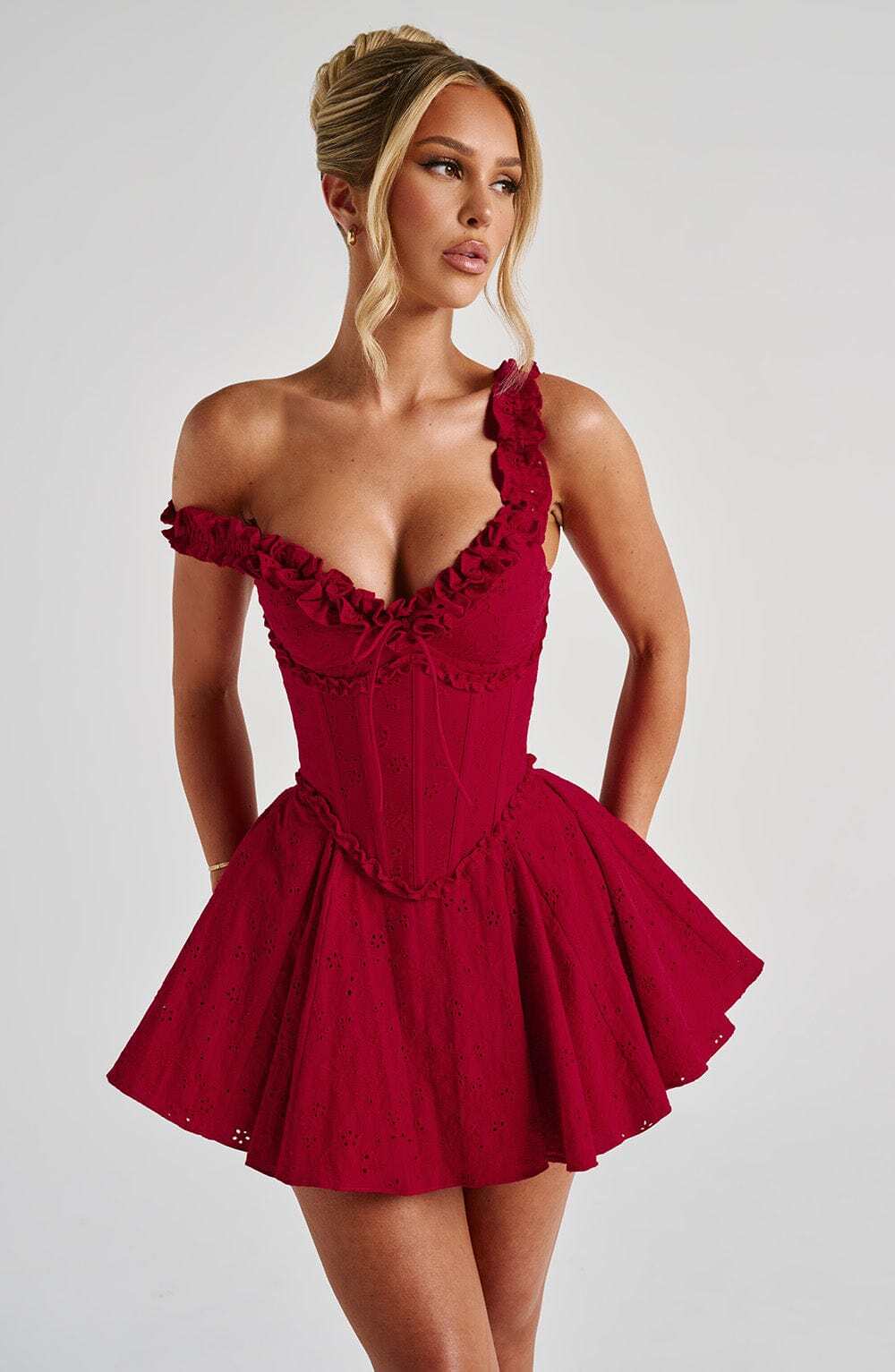 Elva Playsuit - Red - Image 2