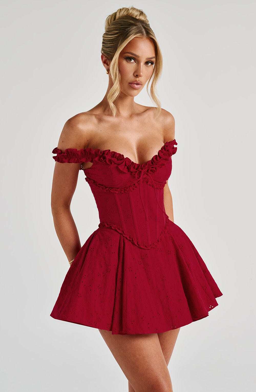 Elva Playsuit - Red - Image 6