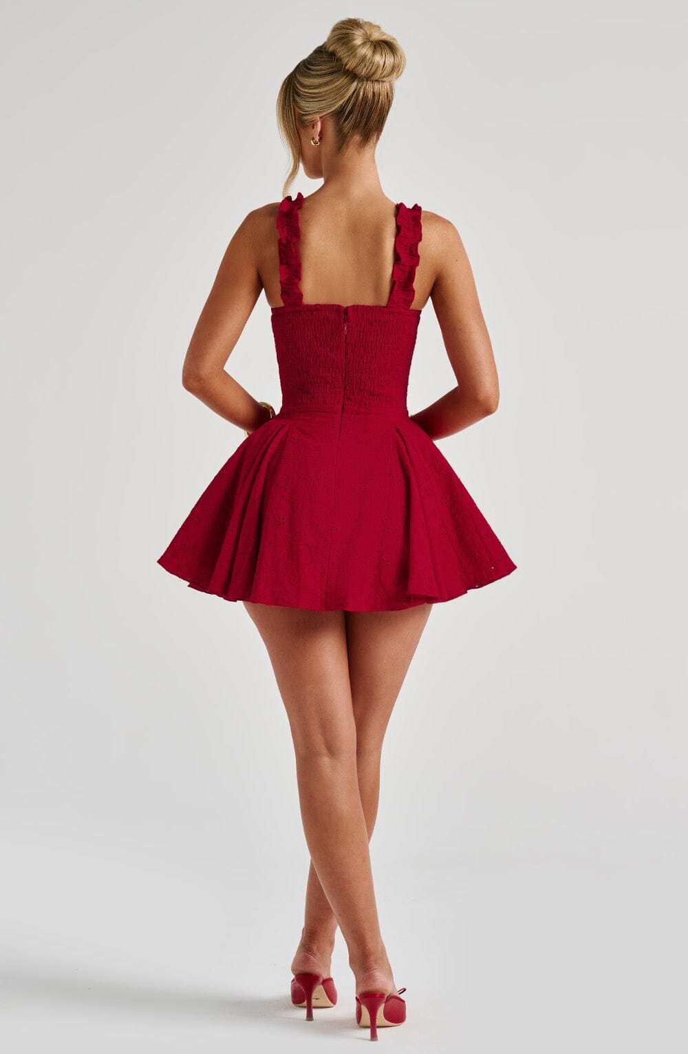 Elva Playsuit - Red - Image 8