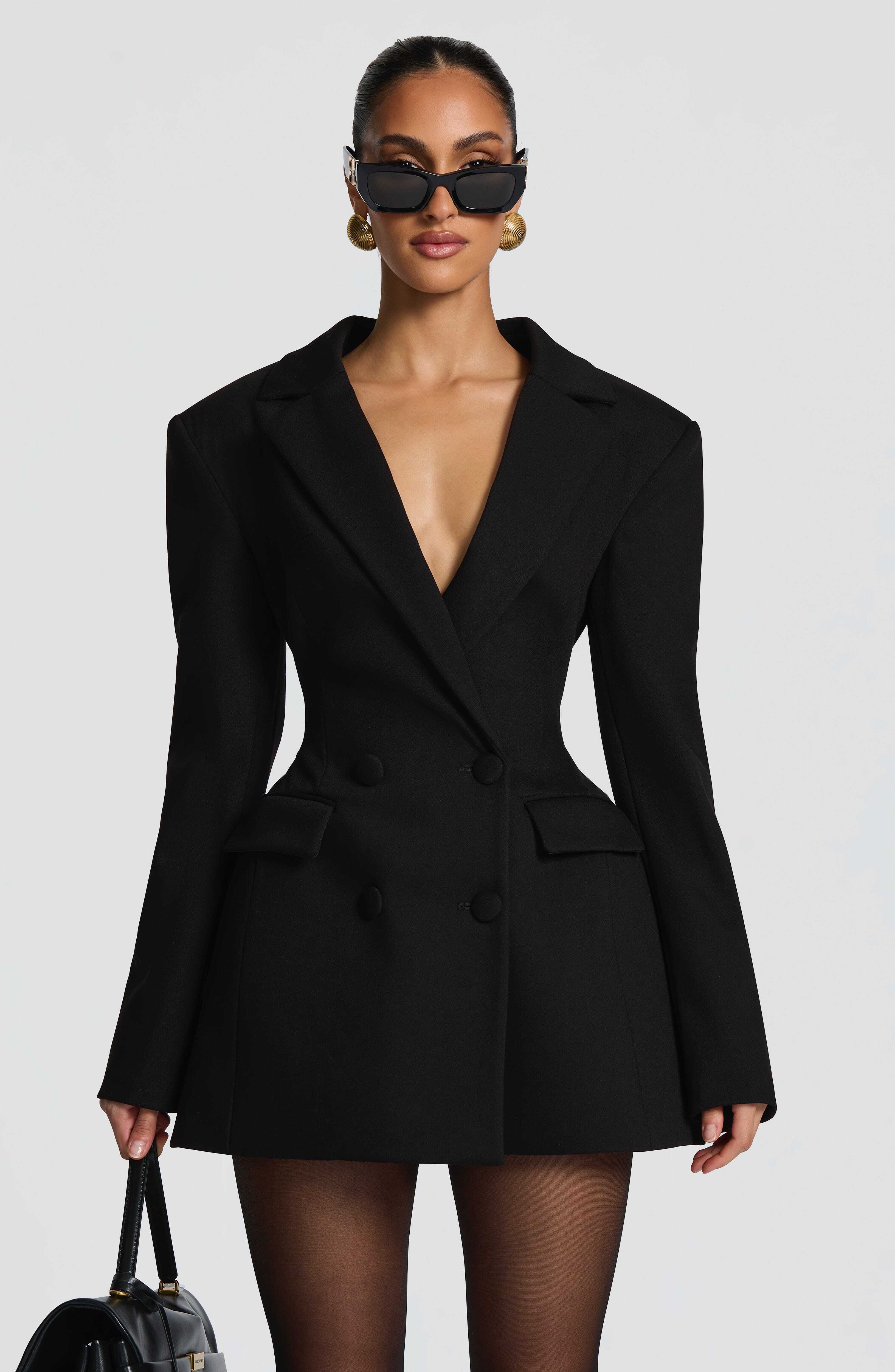 Elvira Mini Dress - Black - Image 10