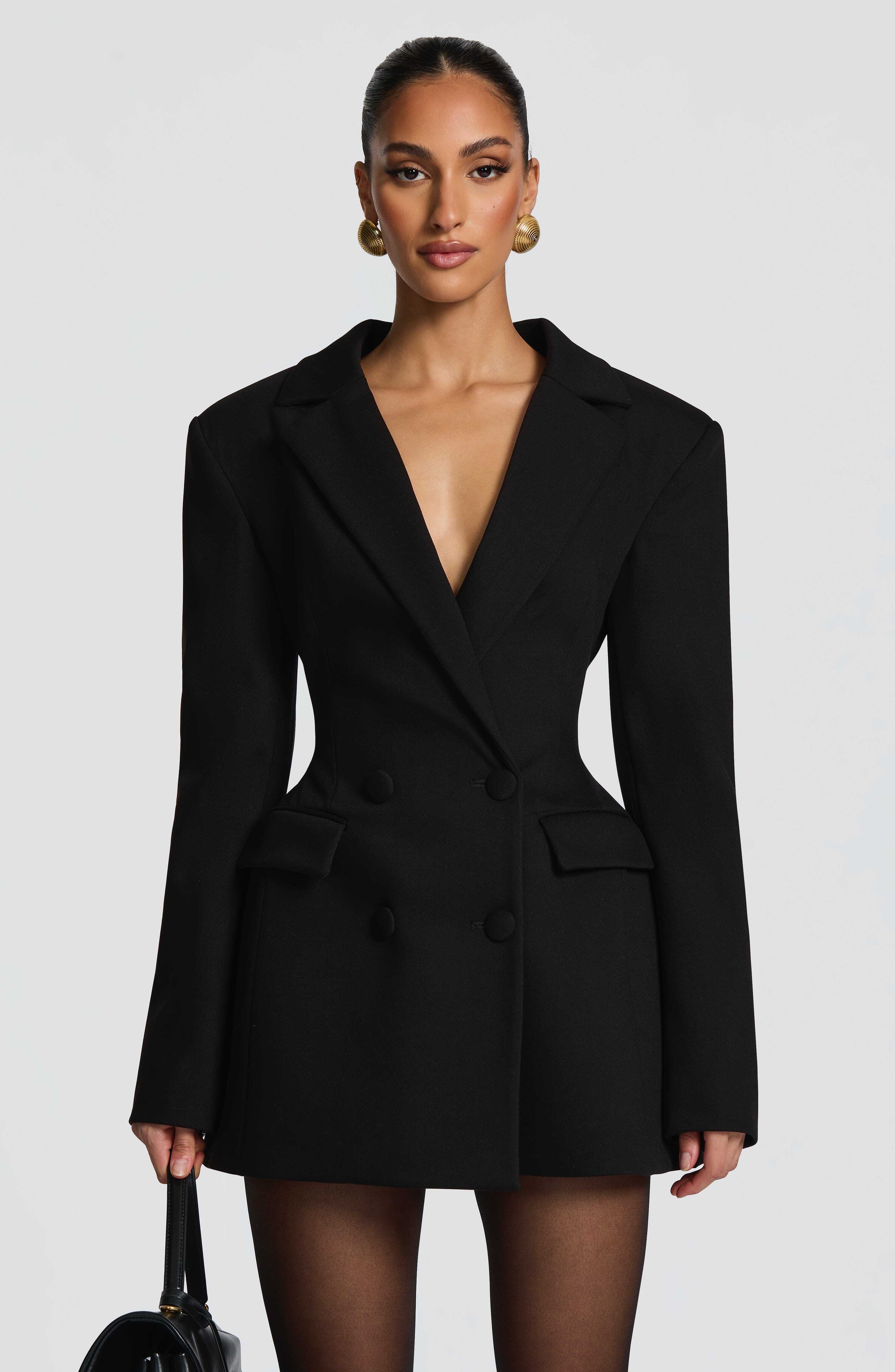 Elvira Mini Dress - Black - Image 4