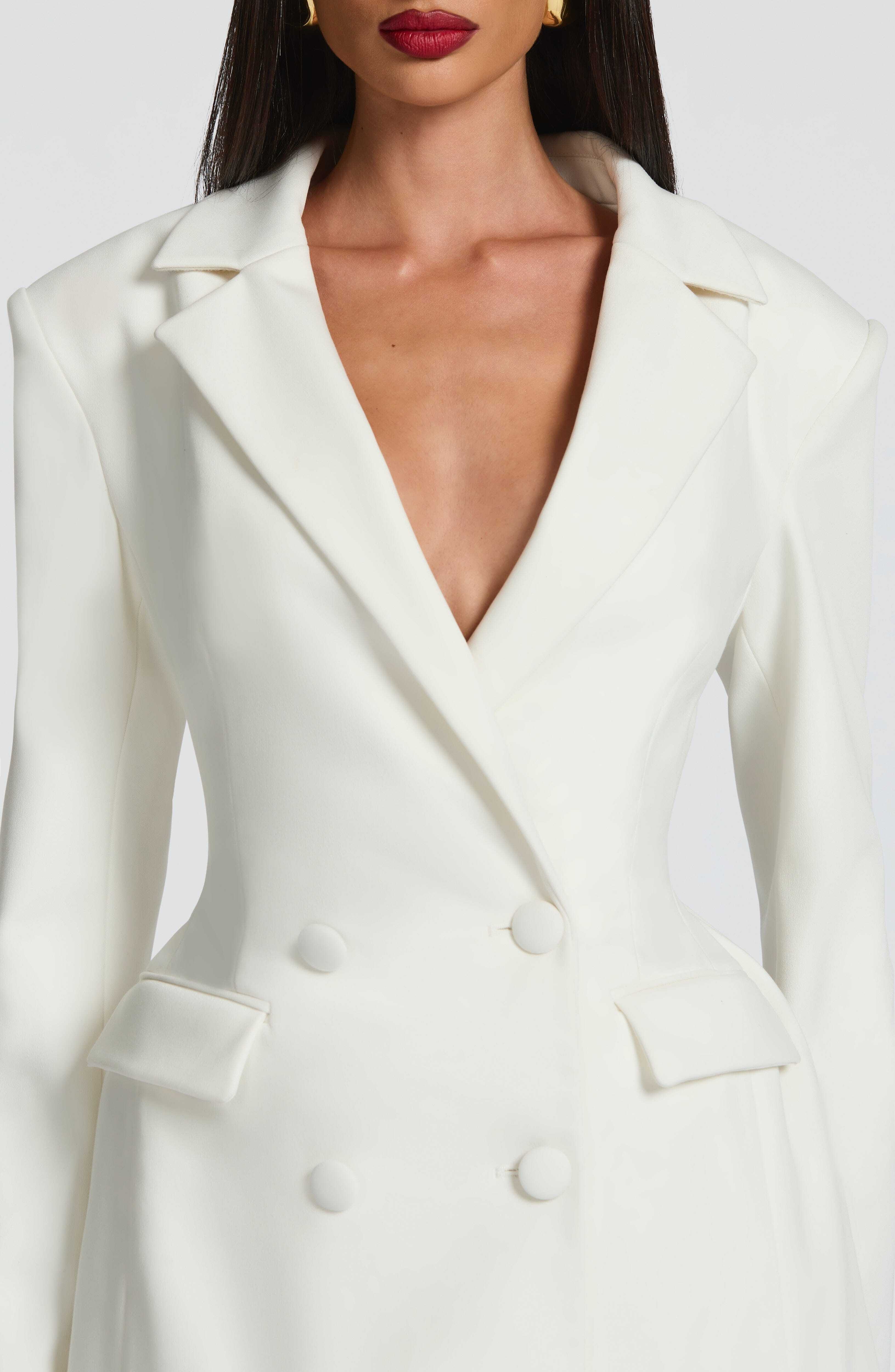 Elvira Mini Dress - Ivory - Image 5