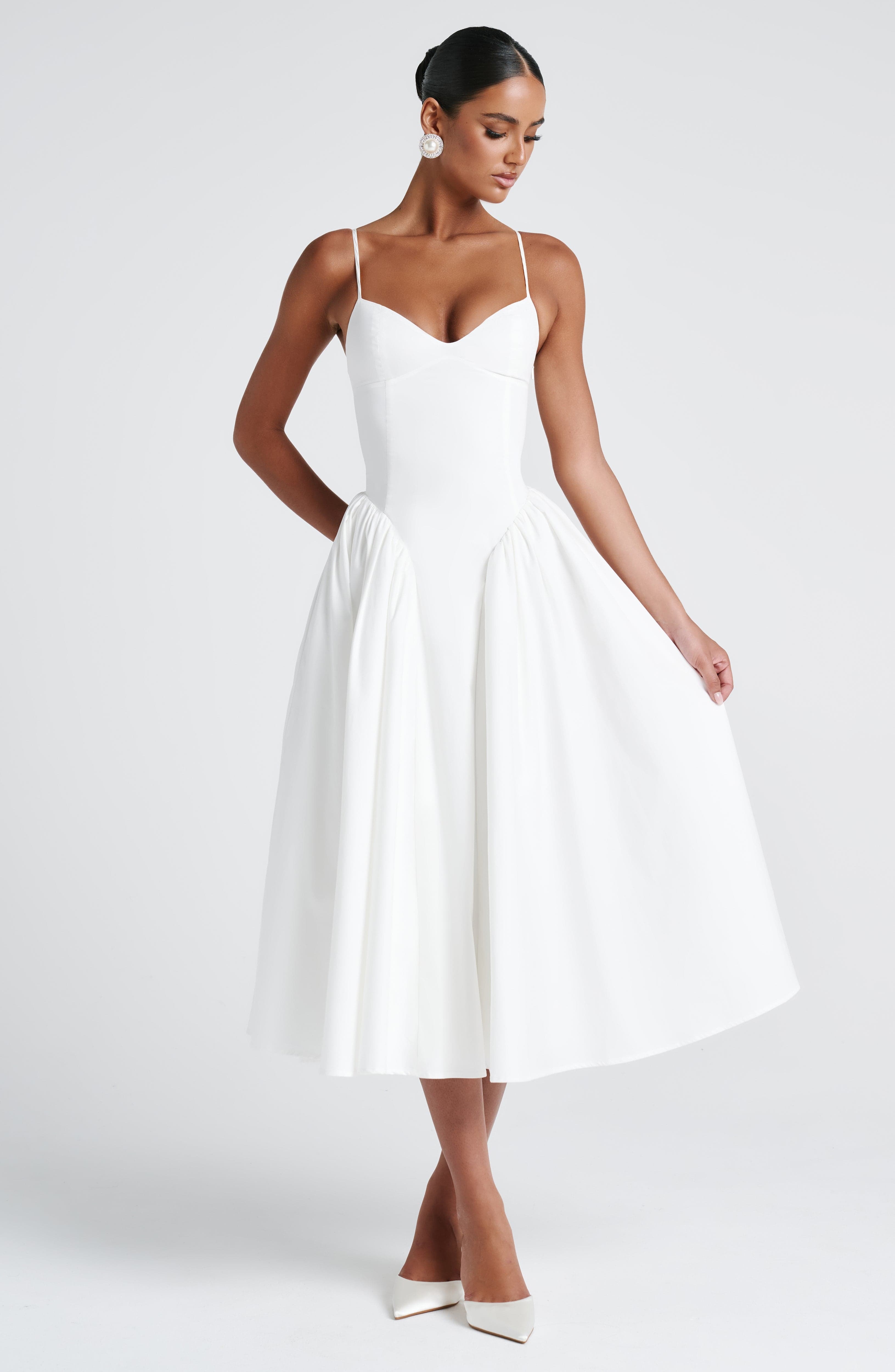Emerson Midi Dress - Ivory - Image 11