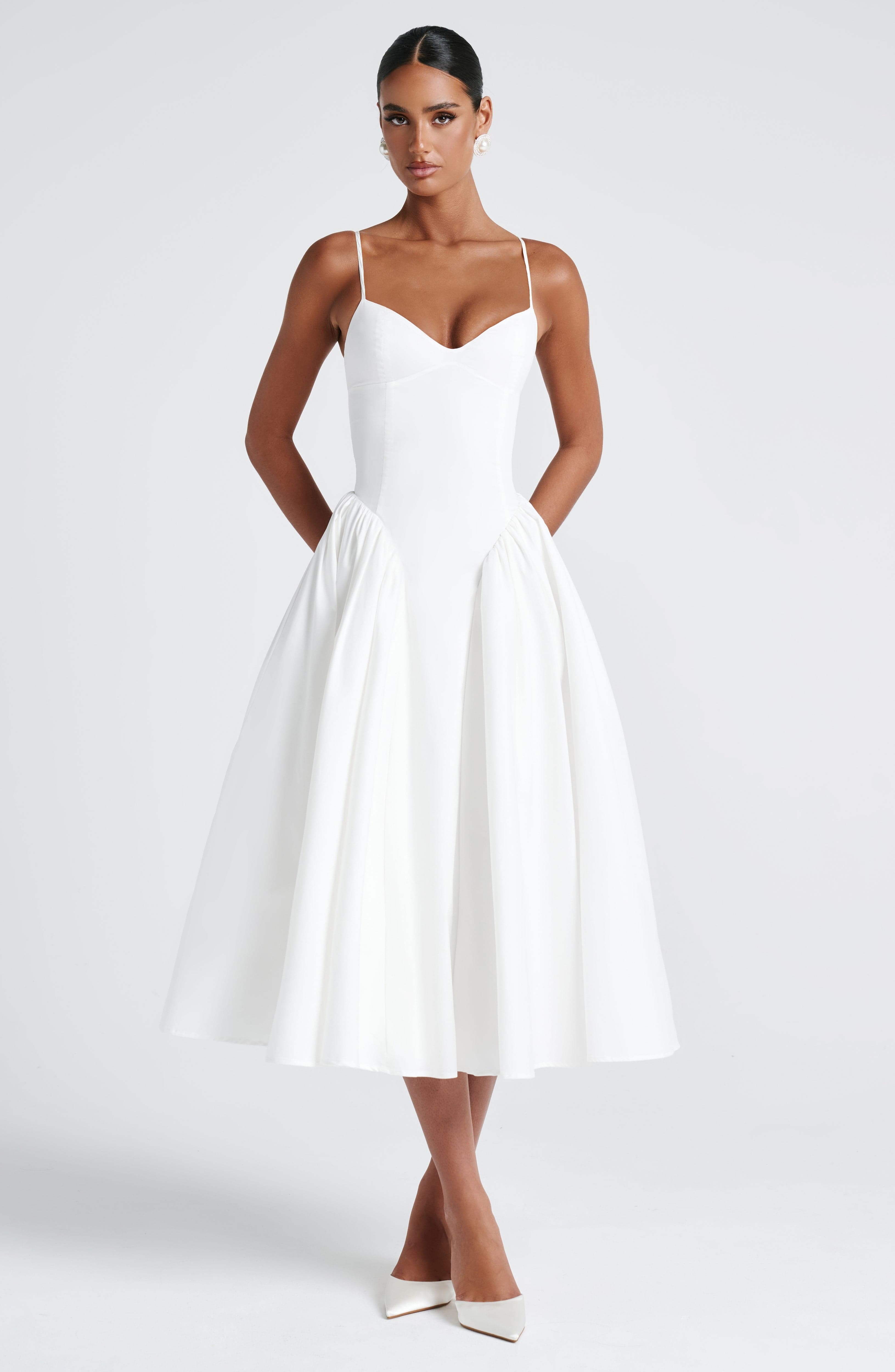 Emerson Midi Dress - Ivory - Image 9
