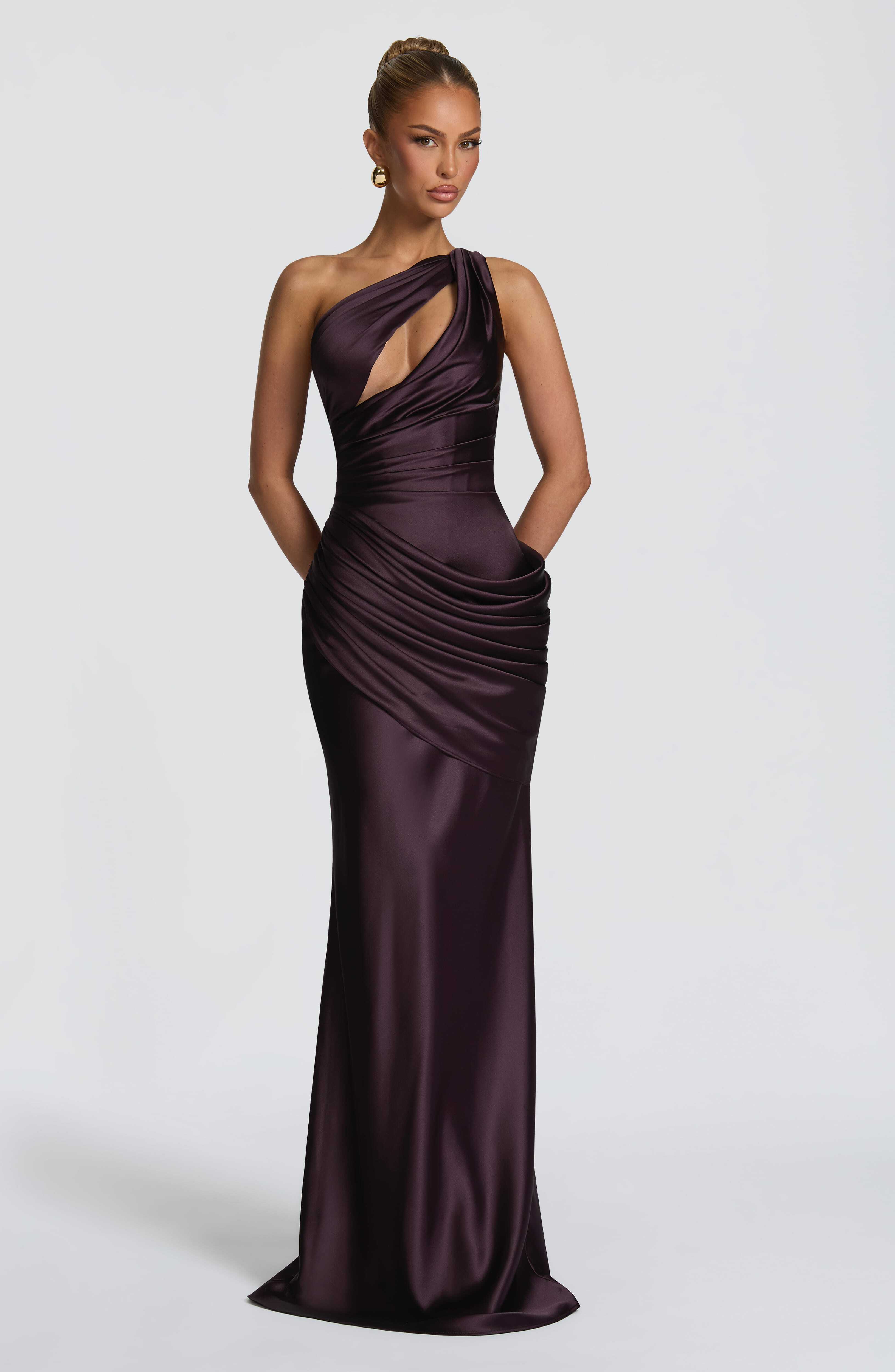 Emina Maxi Dress - Plum - Image 6