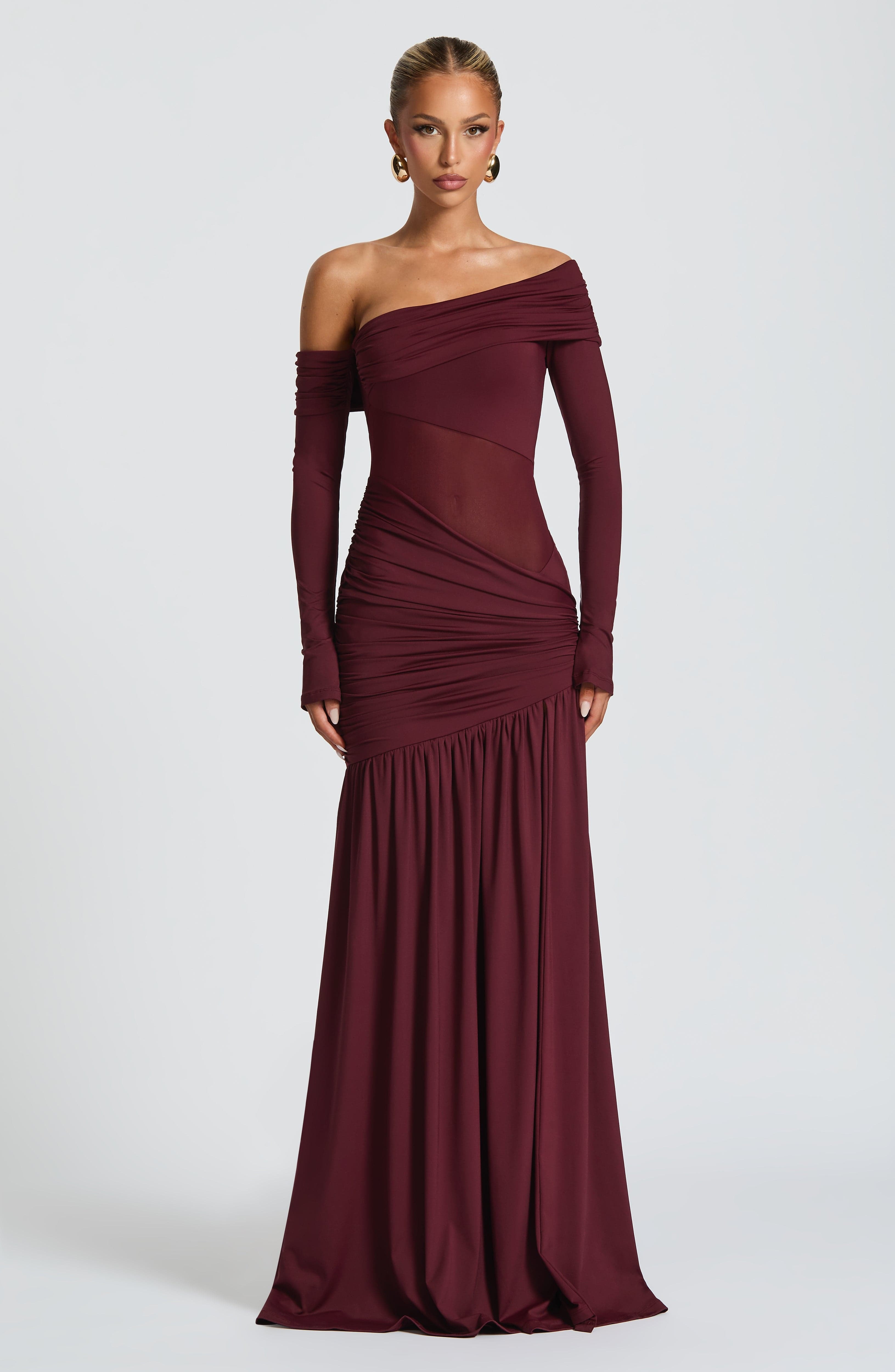Ettalie Maxi Dress - Cherry Lacquer - Image 6