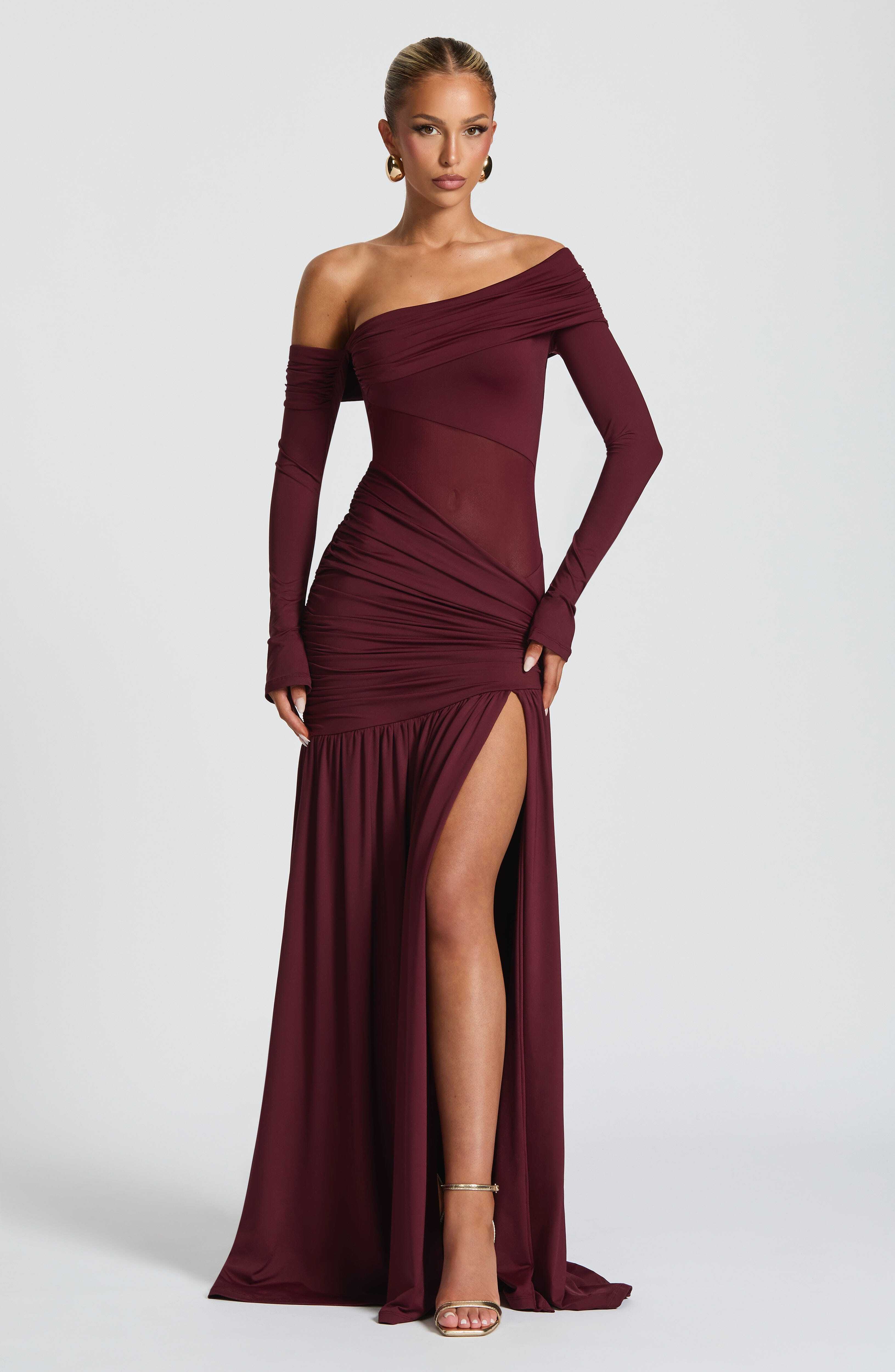 Ettalie Maxi Dress - Cherry Lacquer - Image 4