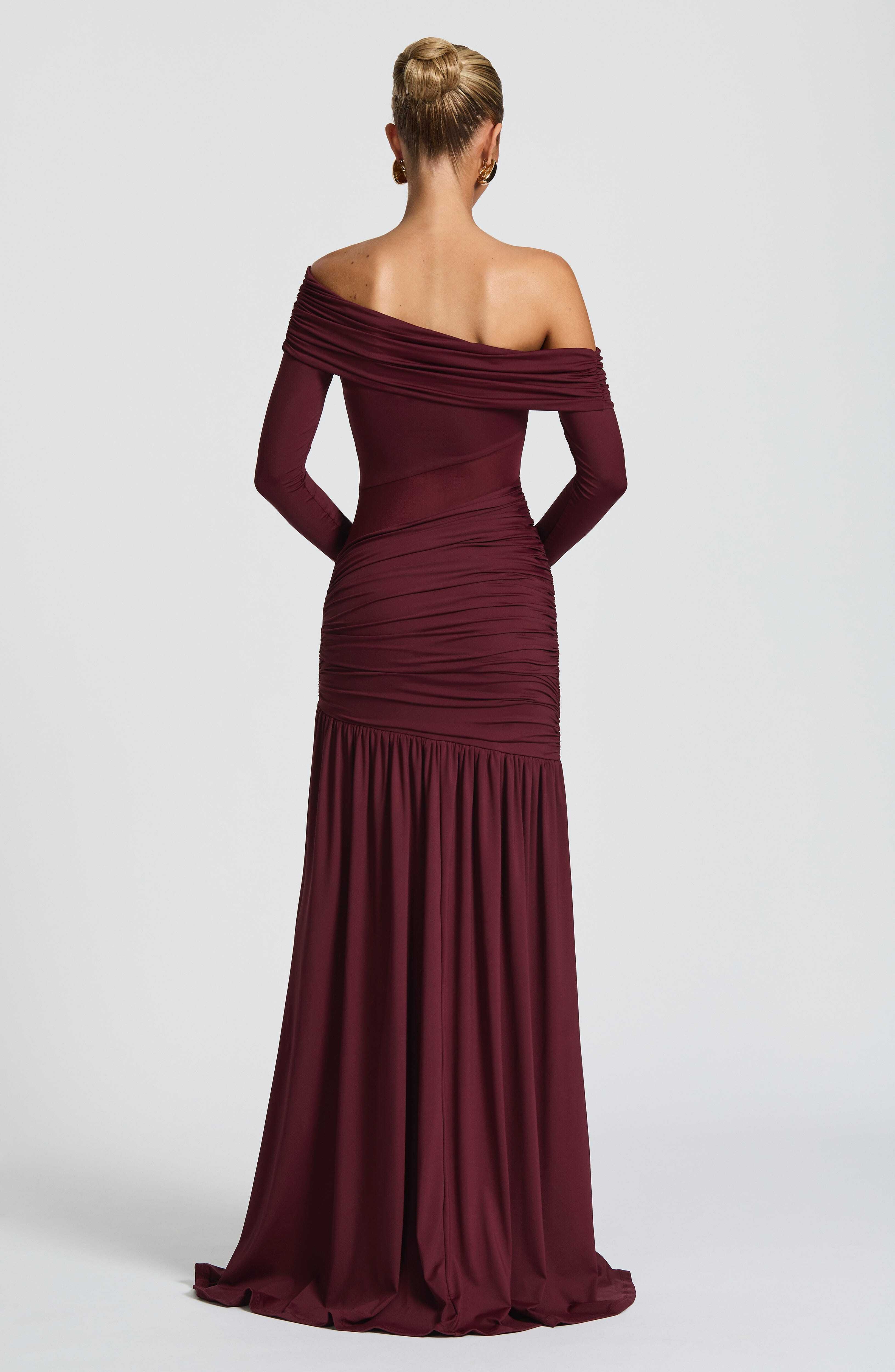 Ettalie Maxi Dress - Cherry Lacquer - Image 3