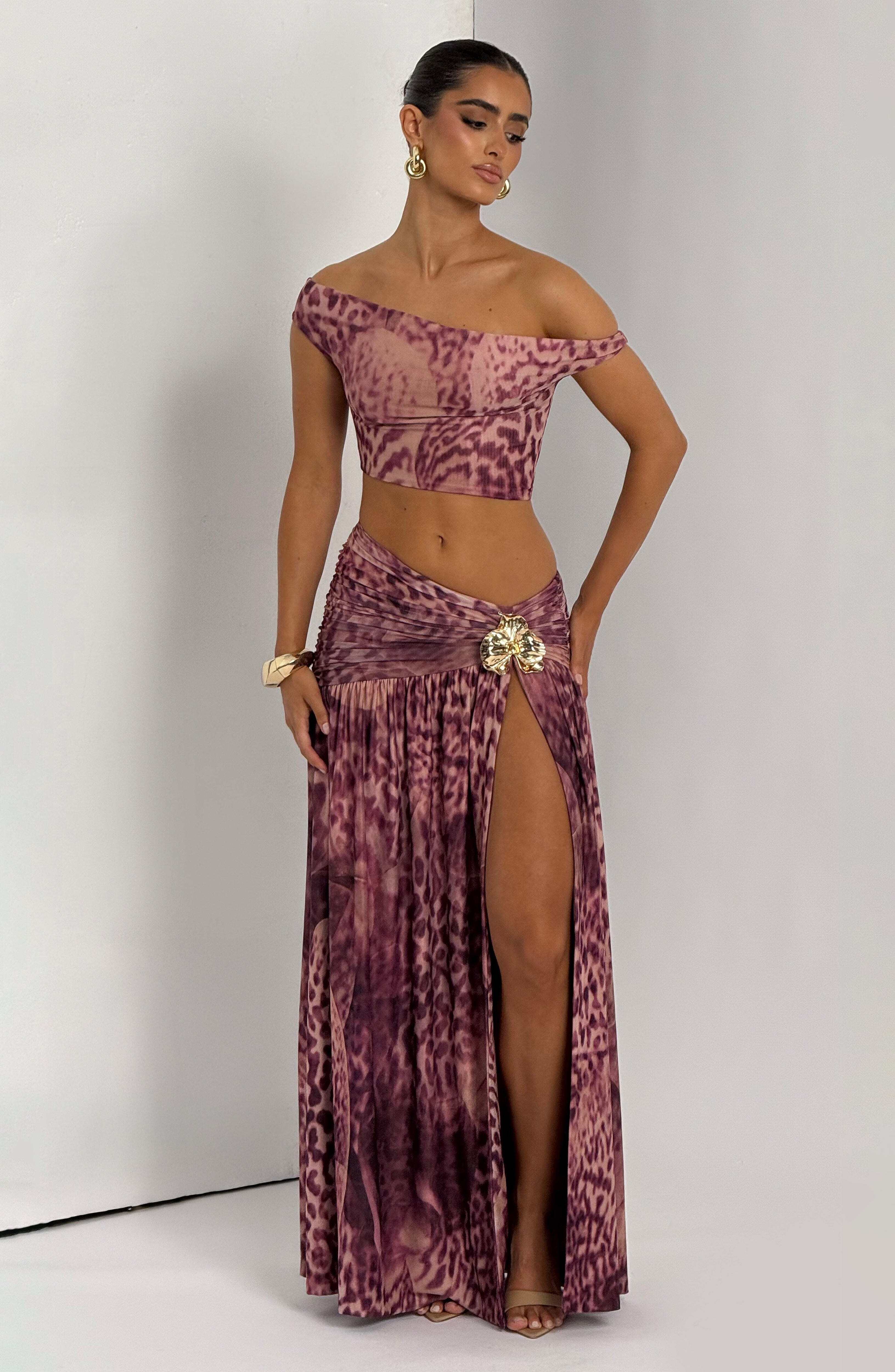 Eva Top - Magenta Orchid Print - Image 5