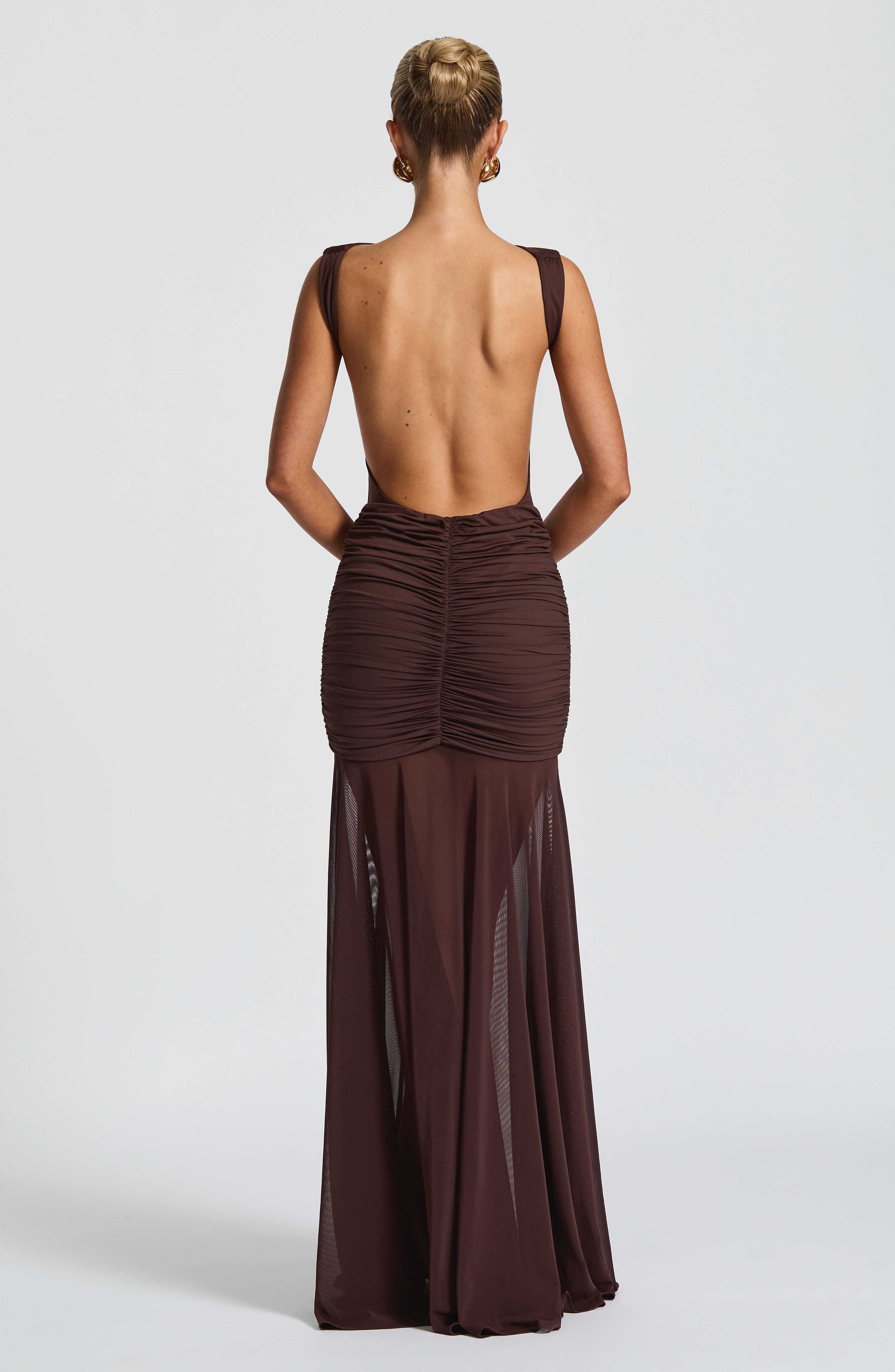 Fae Maxi Skirt - Plum Brown - Image 3
