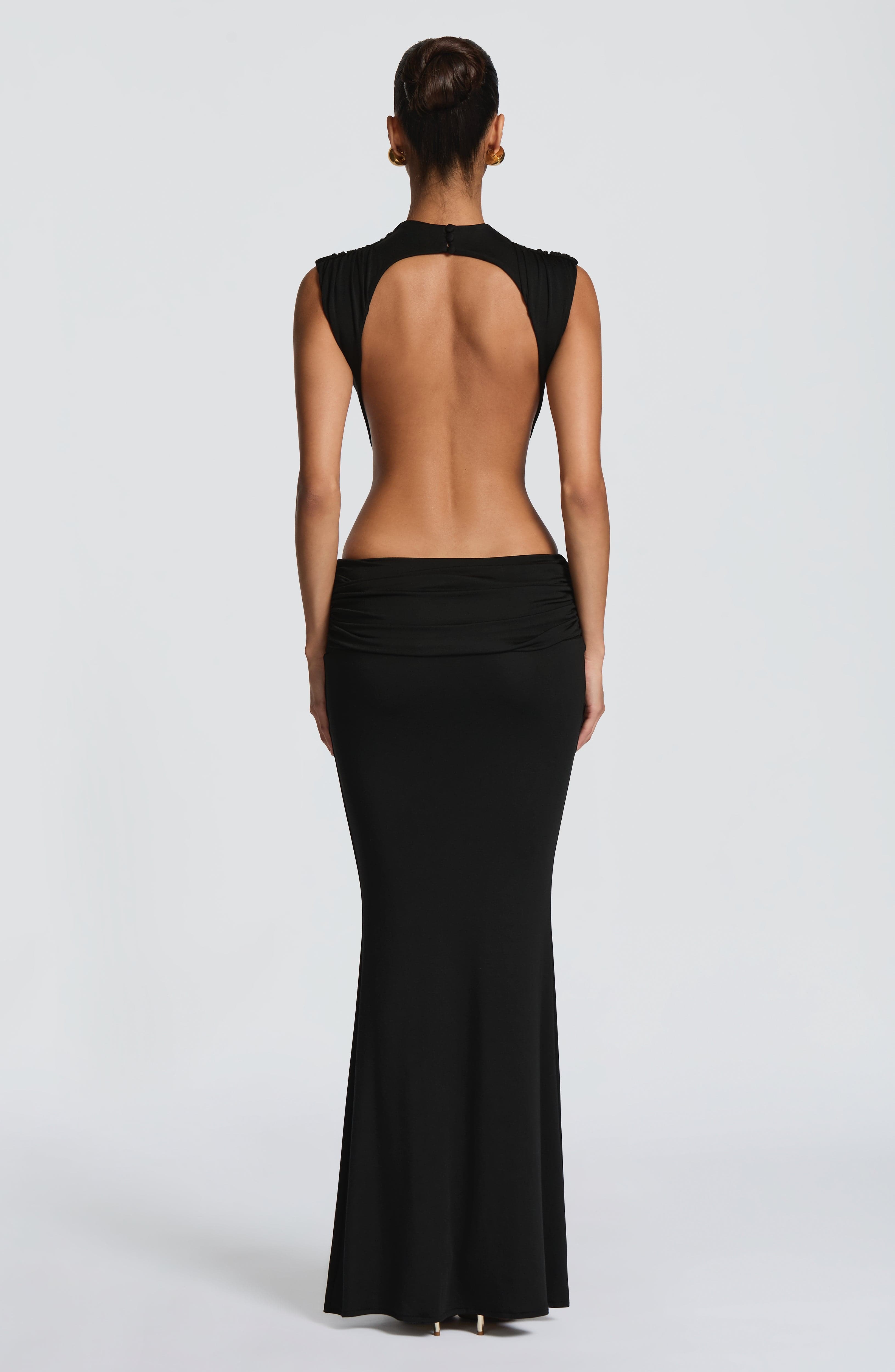 Fenella Maxi Dress - Black - Image 4