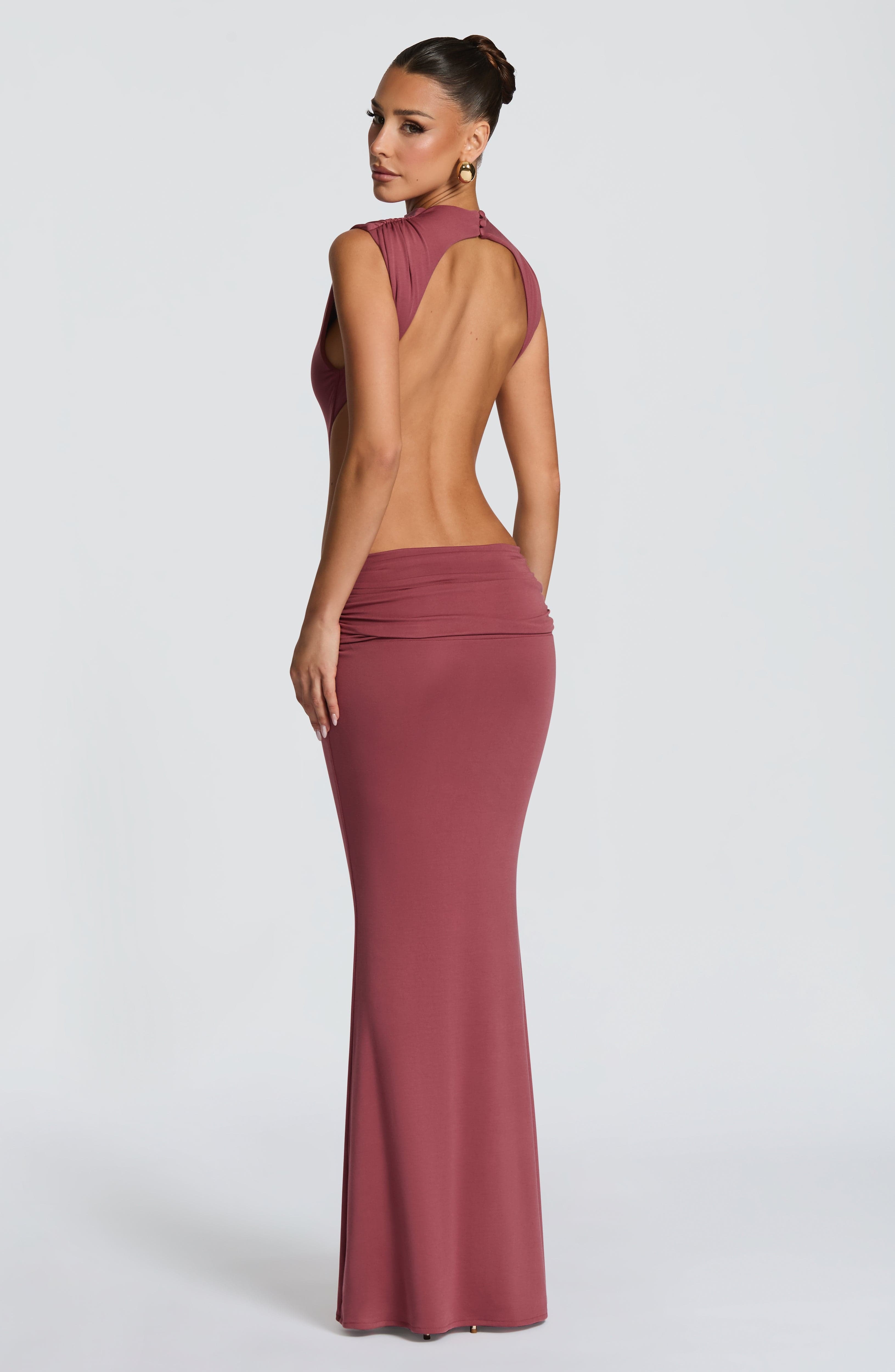 Fenella Maxi Dress - Rose Brown - Image 5