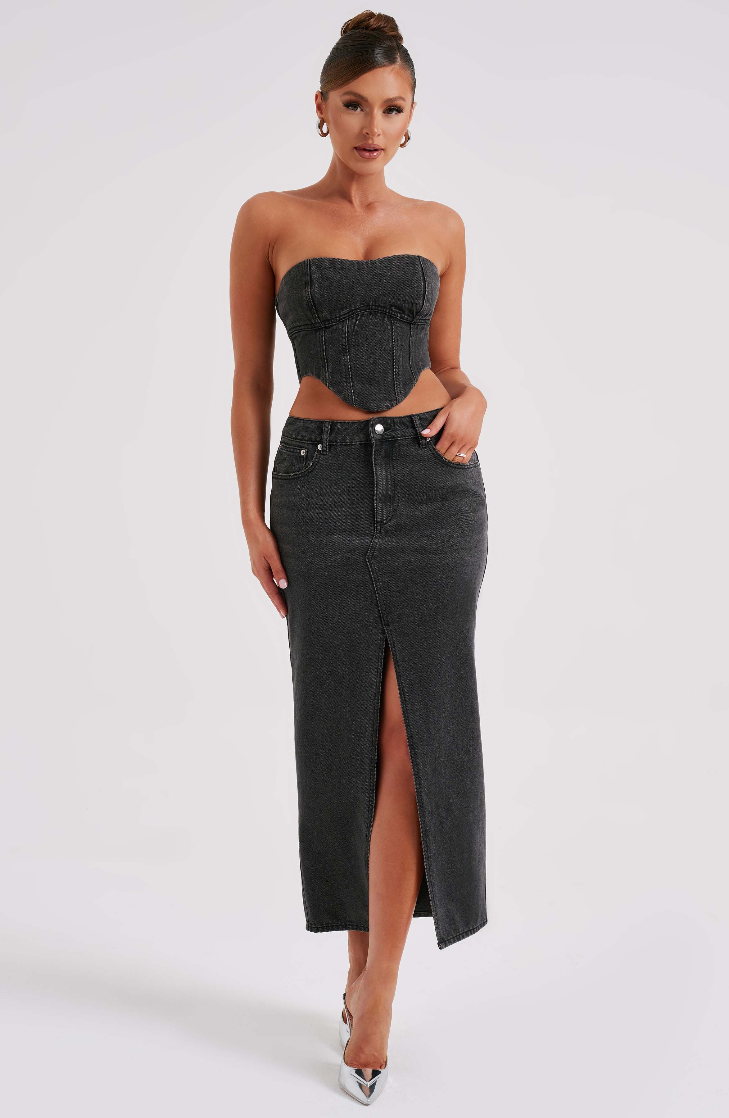 Flor Maxi Skirt - Black - Image 8