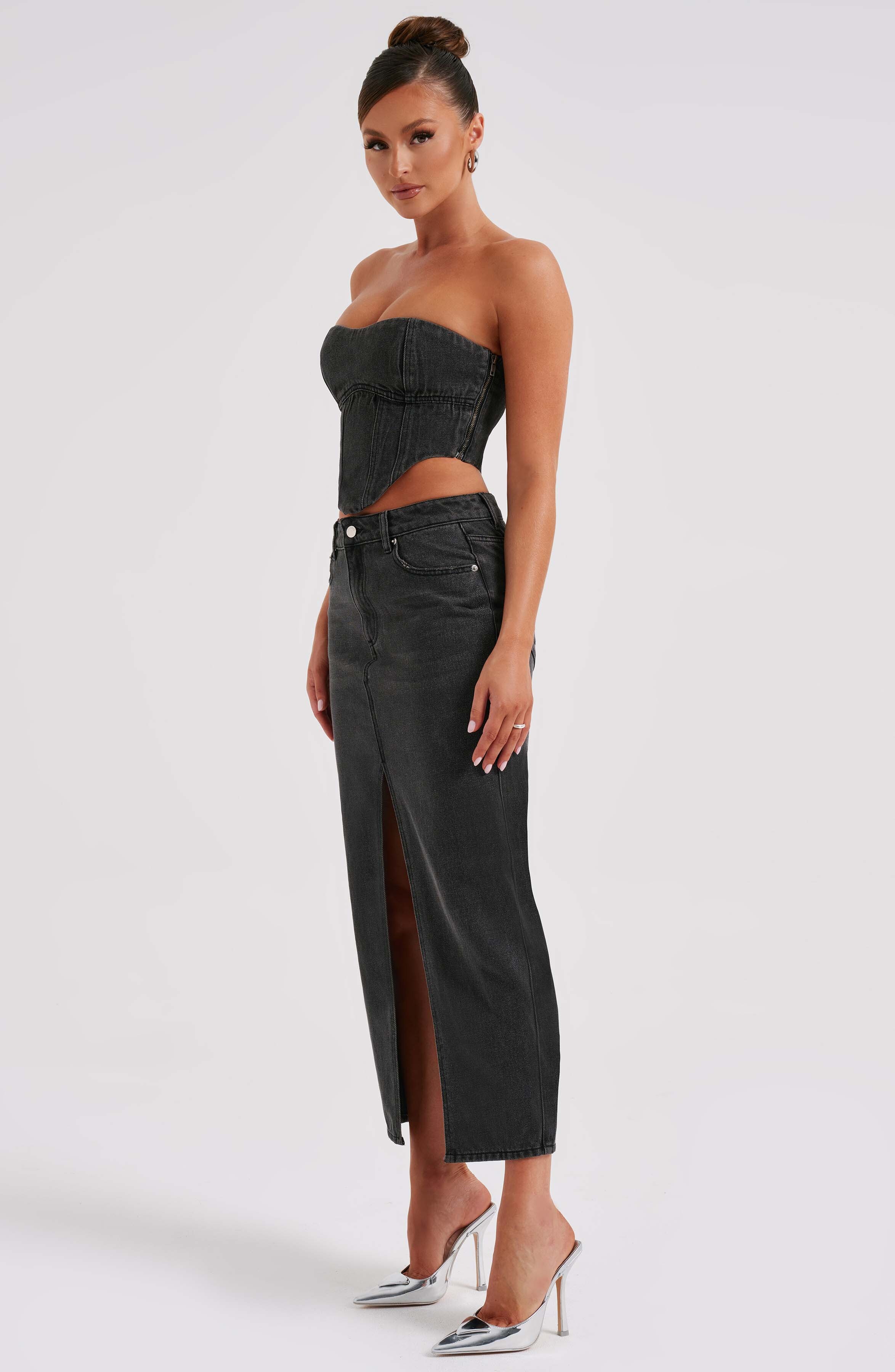 Flor Maxi Skirt - Black - Image 10