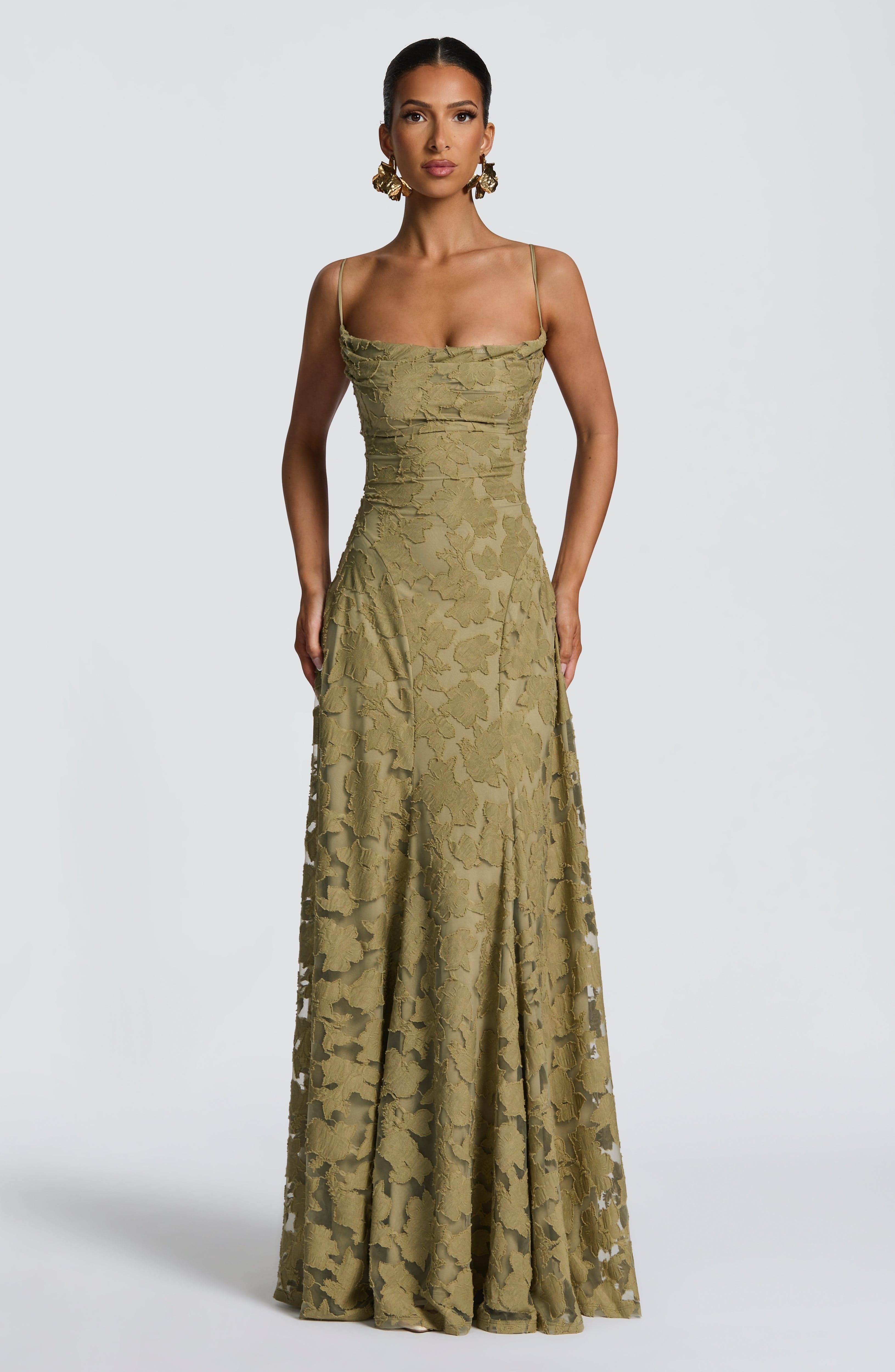 Francis Maxi Dress - Sage - Image 3