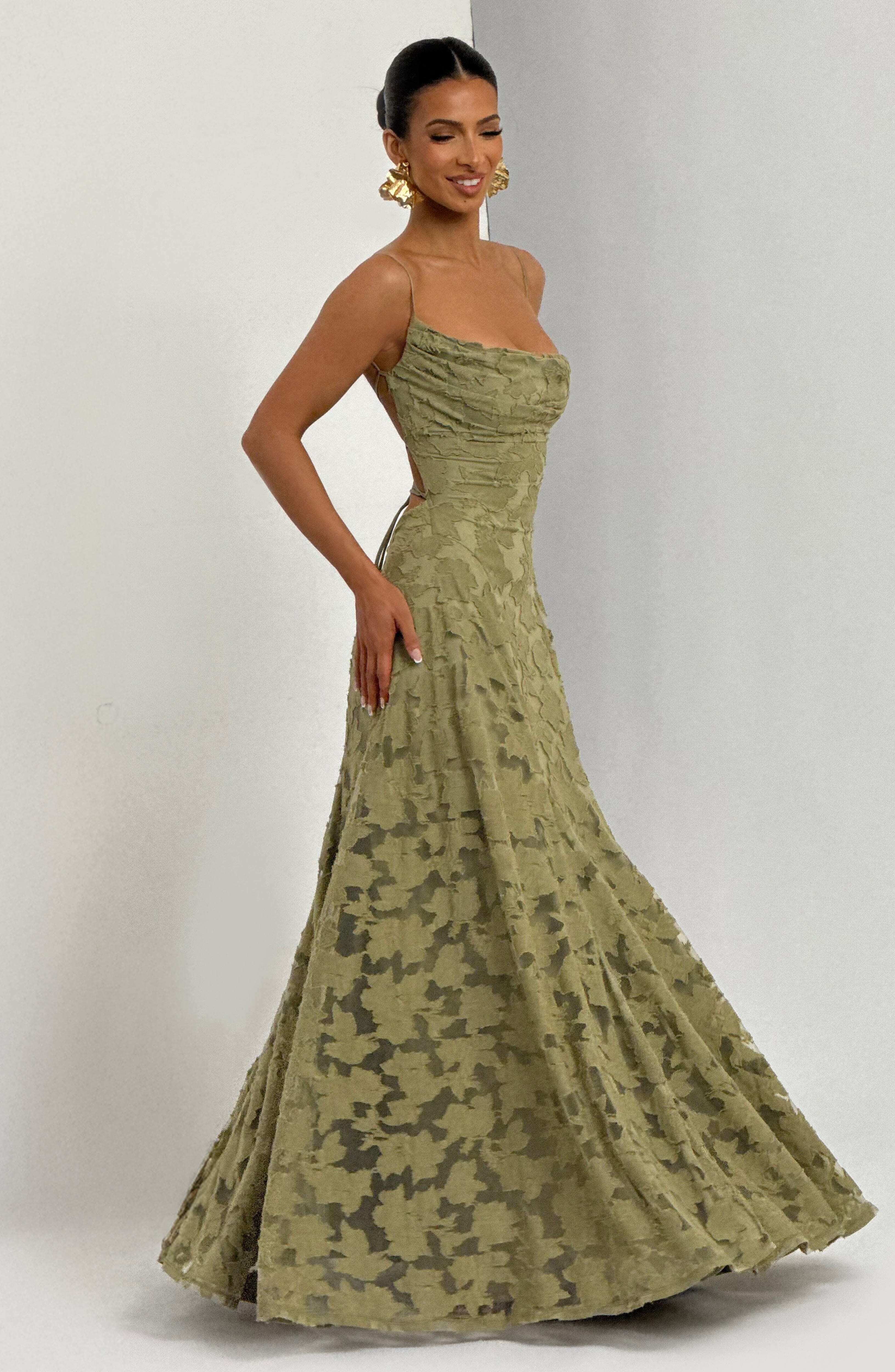 Francis Maxi Dress - Sage - Image 4