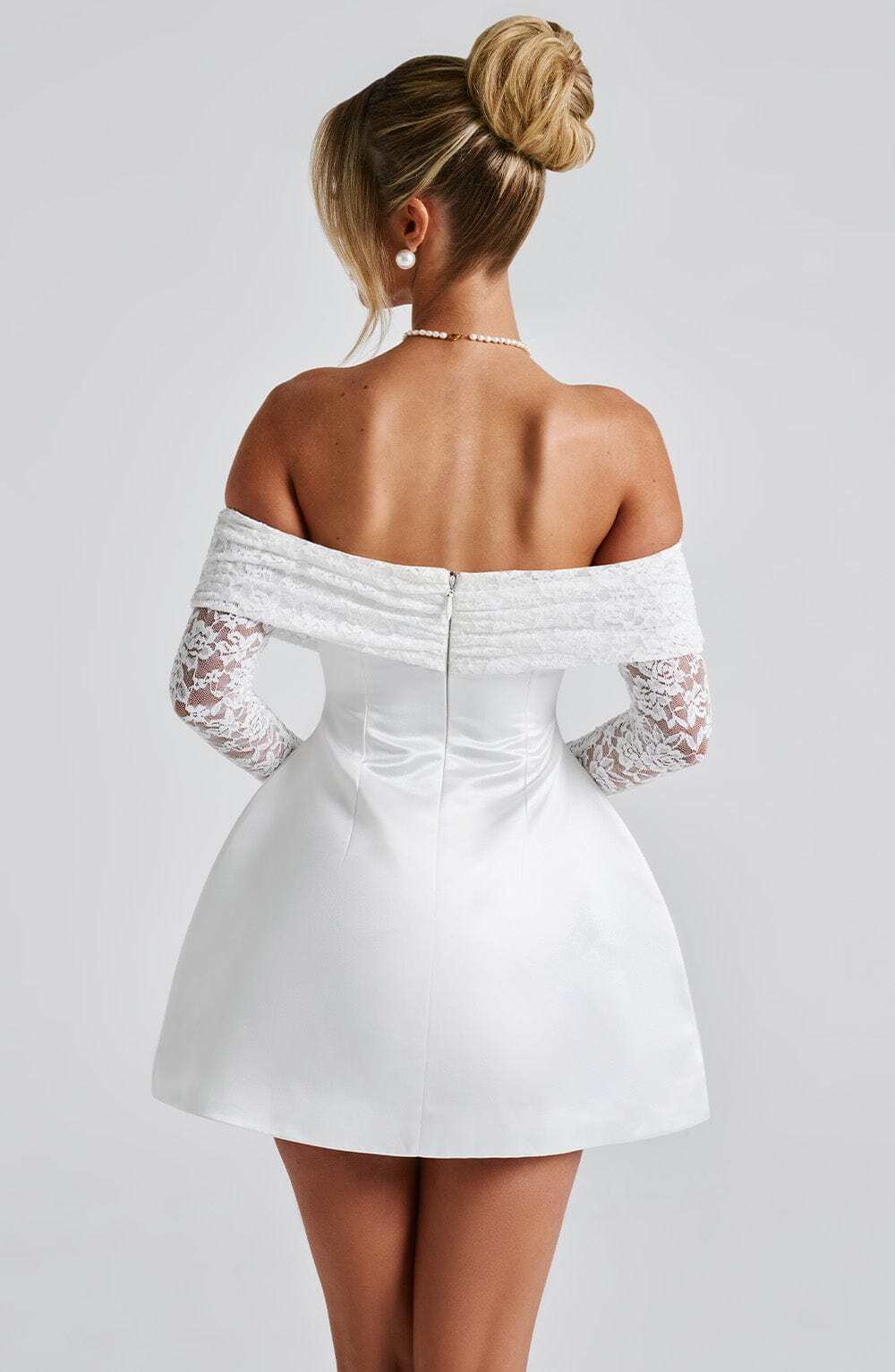 Georgianna Mini Dress - Ivory - Image 4