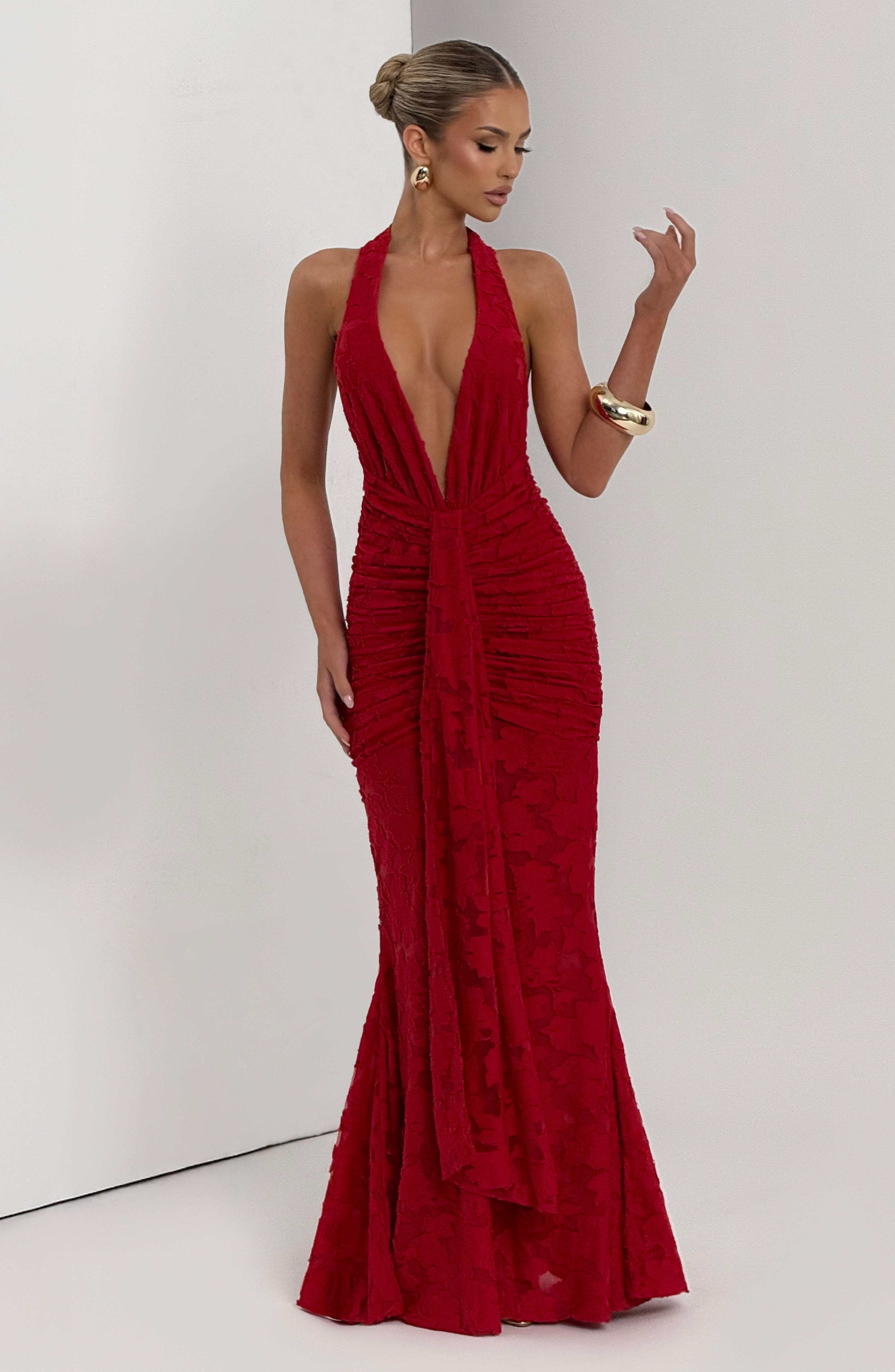 Guinevere Maxi Dress - Red - Image 7