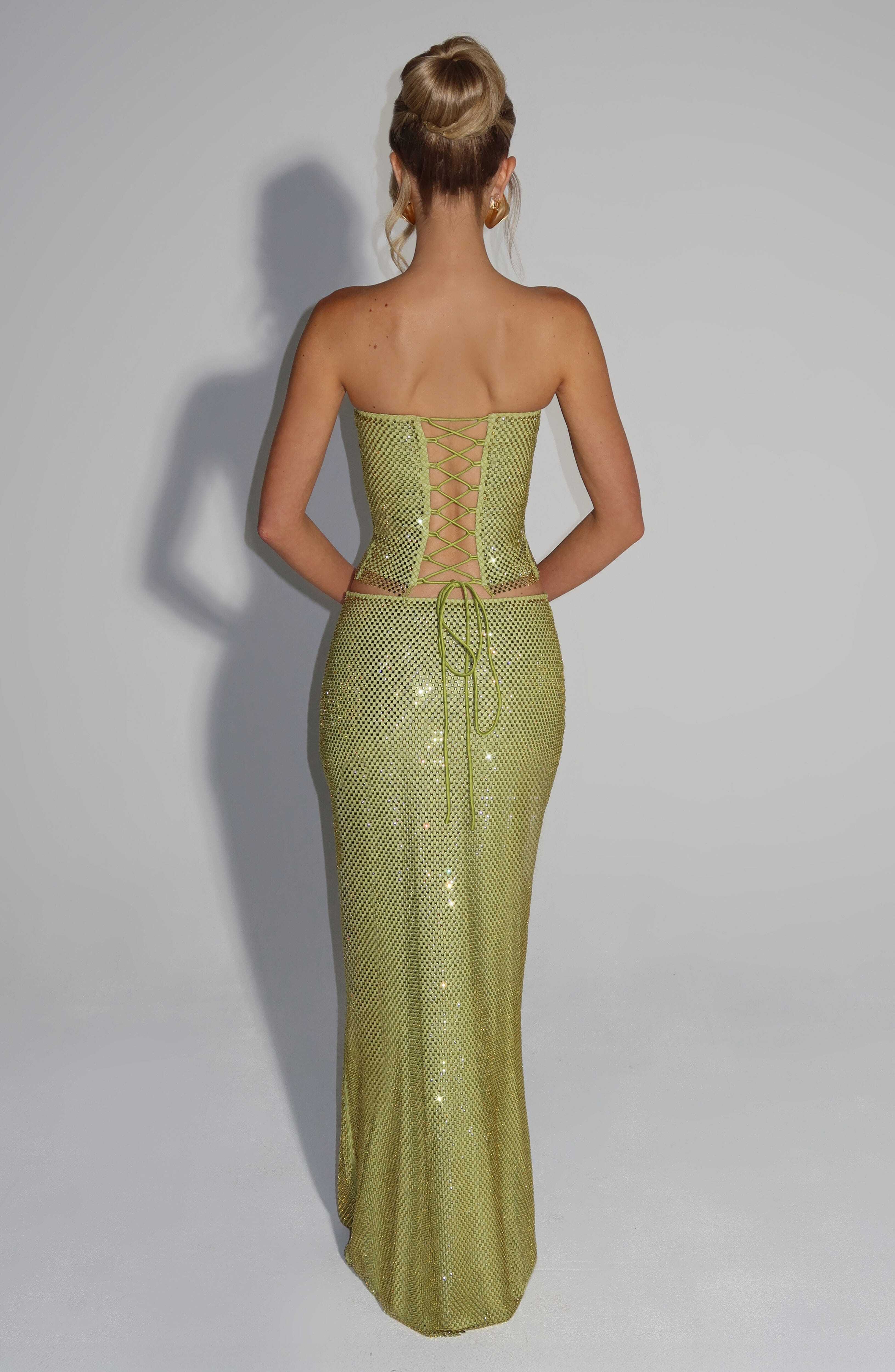 Hali Maxi Skirt - Olive - Image 2