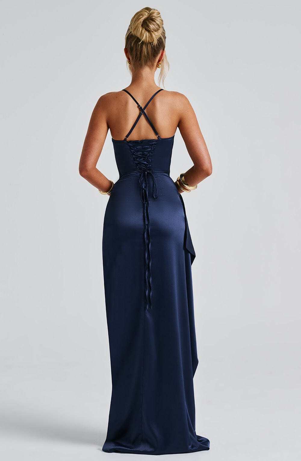 Helen Maxi Dress - Navy - Image 4