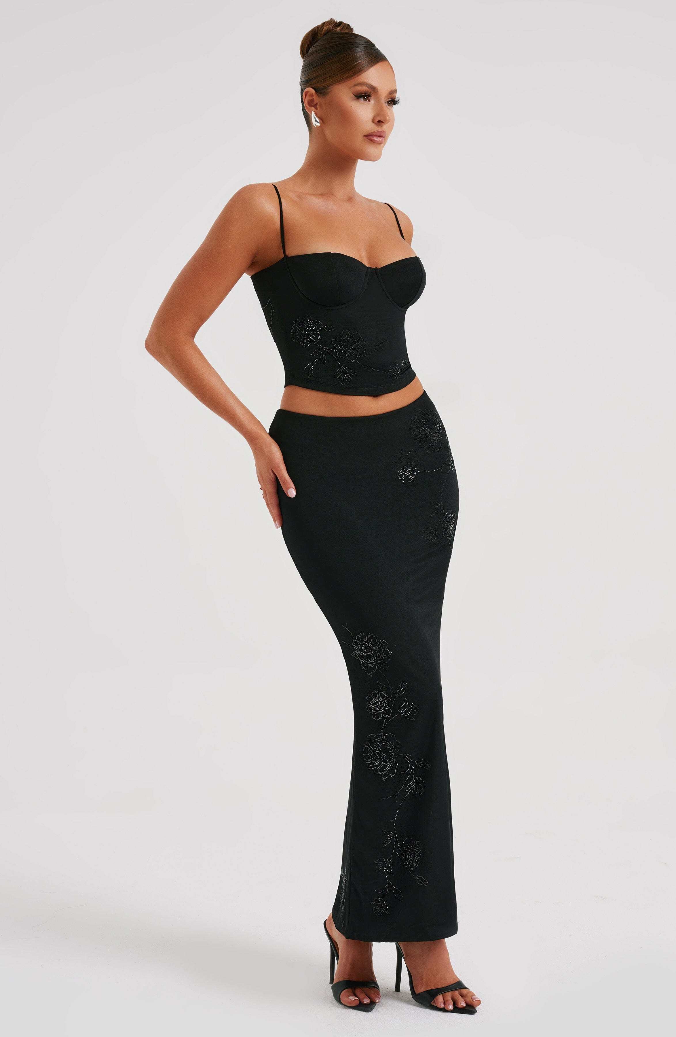 Izi Maxi Skirt - Black - Image 7