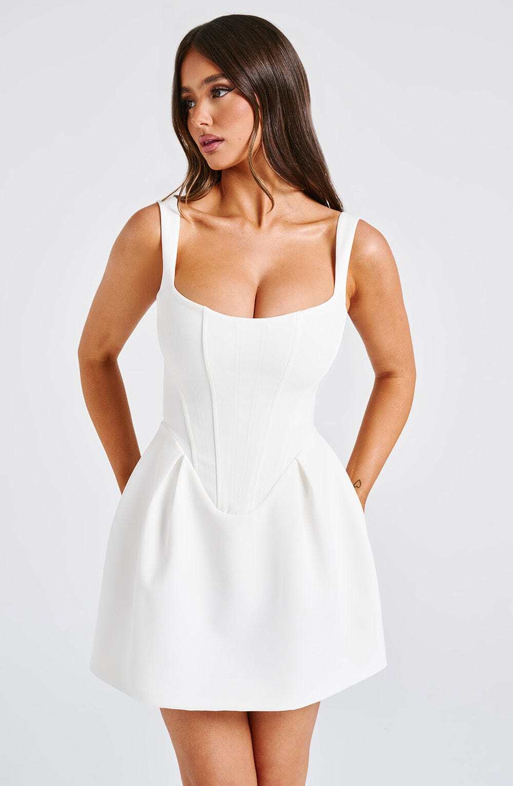 Janiyah Mini Dress - Ivory - Image 11