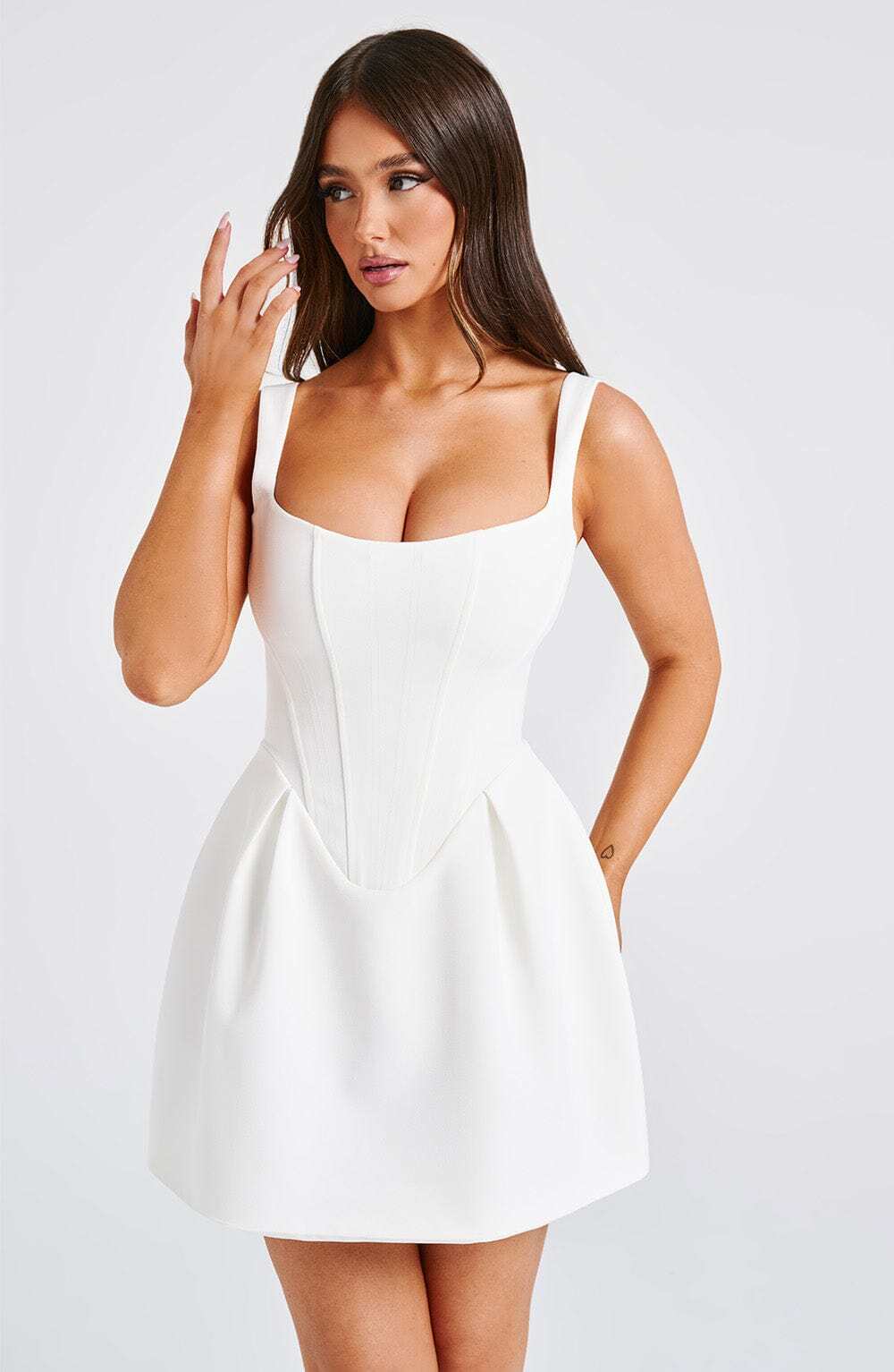 Janiyah Mini Dress - Ivory - Image 12