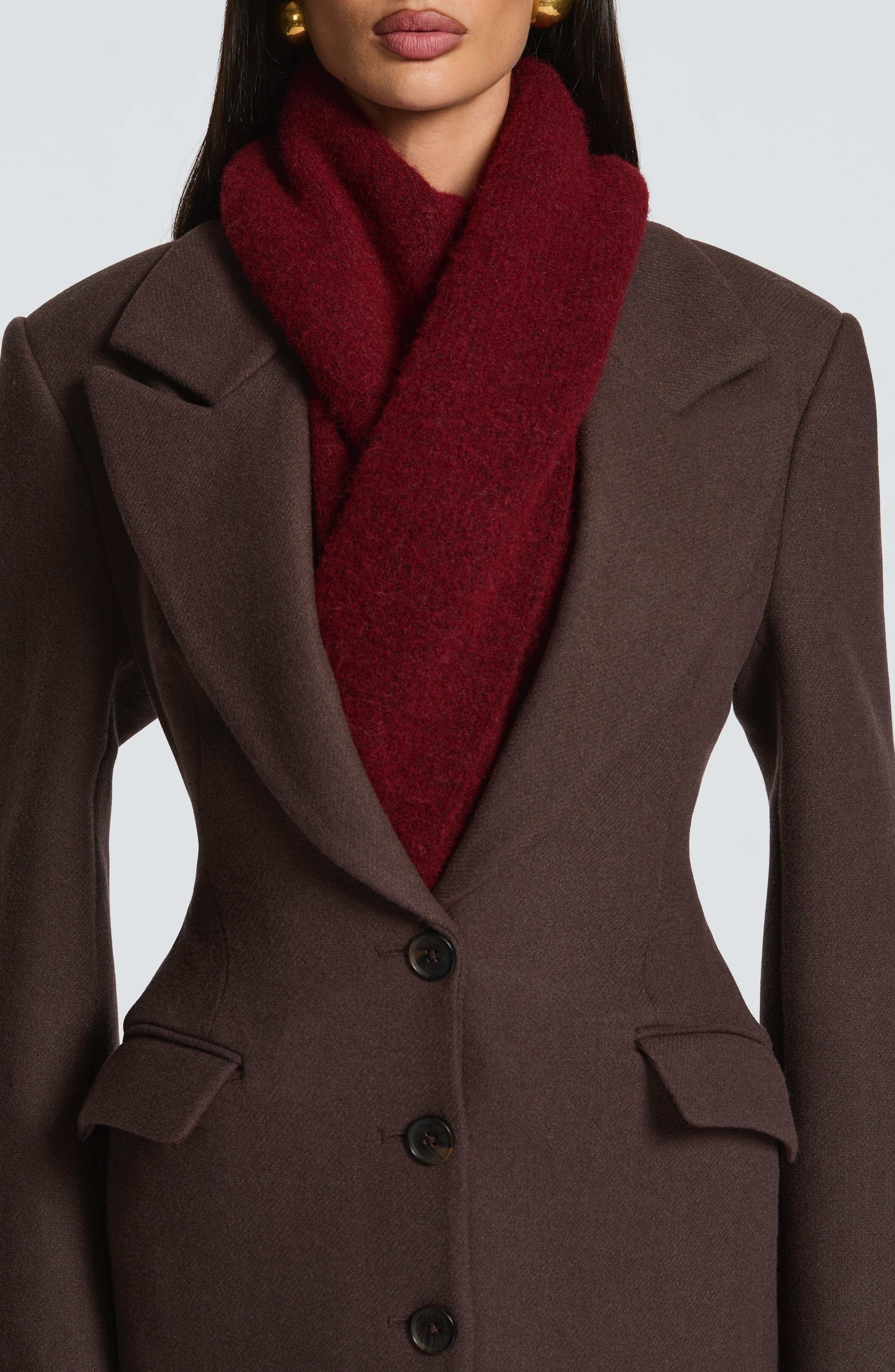 Jeanie Scarf - Burgundy - Image 3