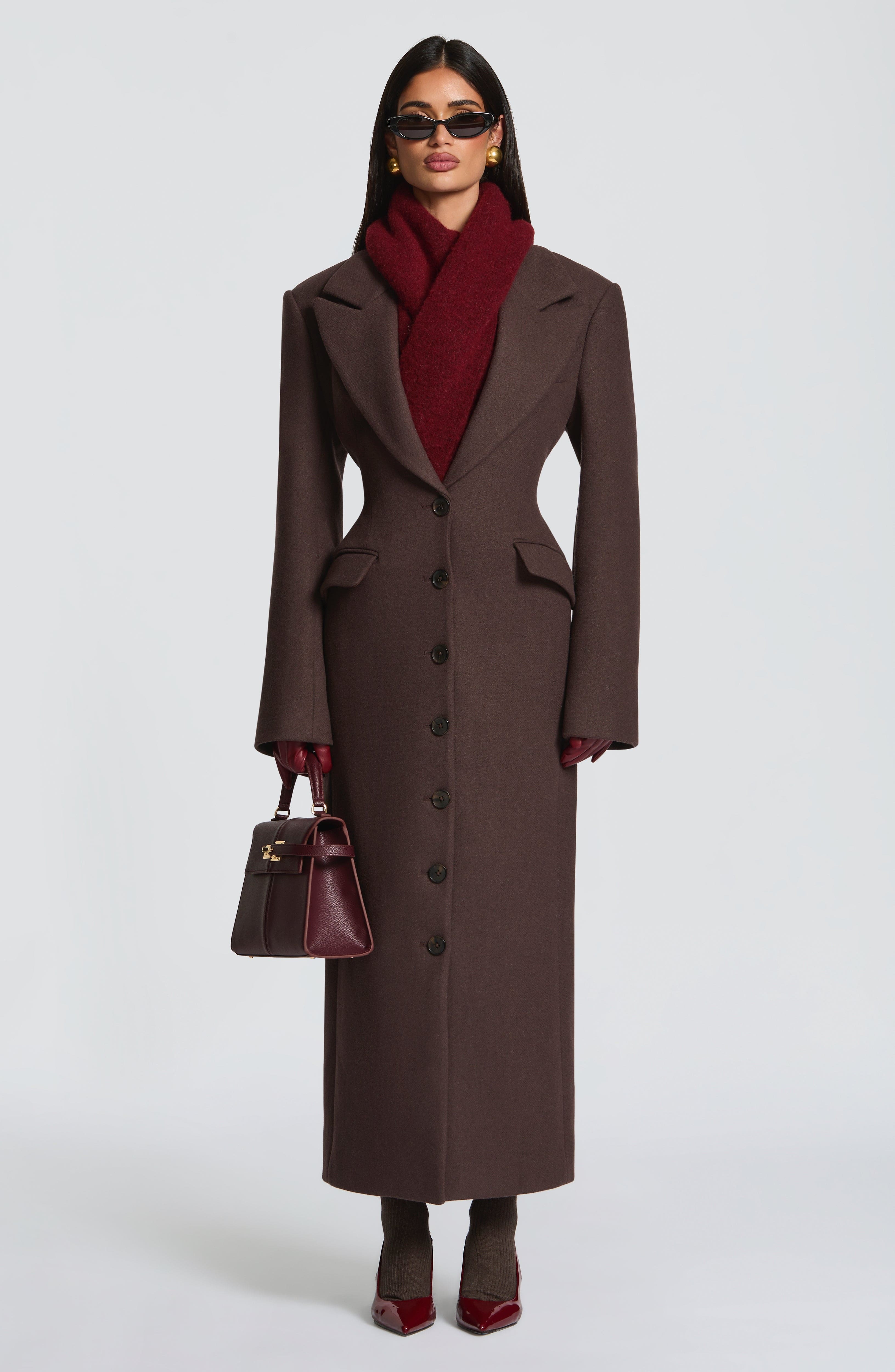 Jeanie Scarf - Burgundy - Image 6