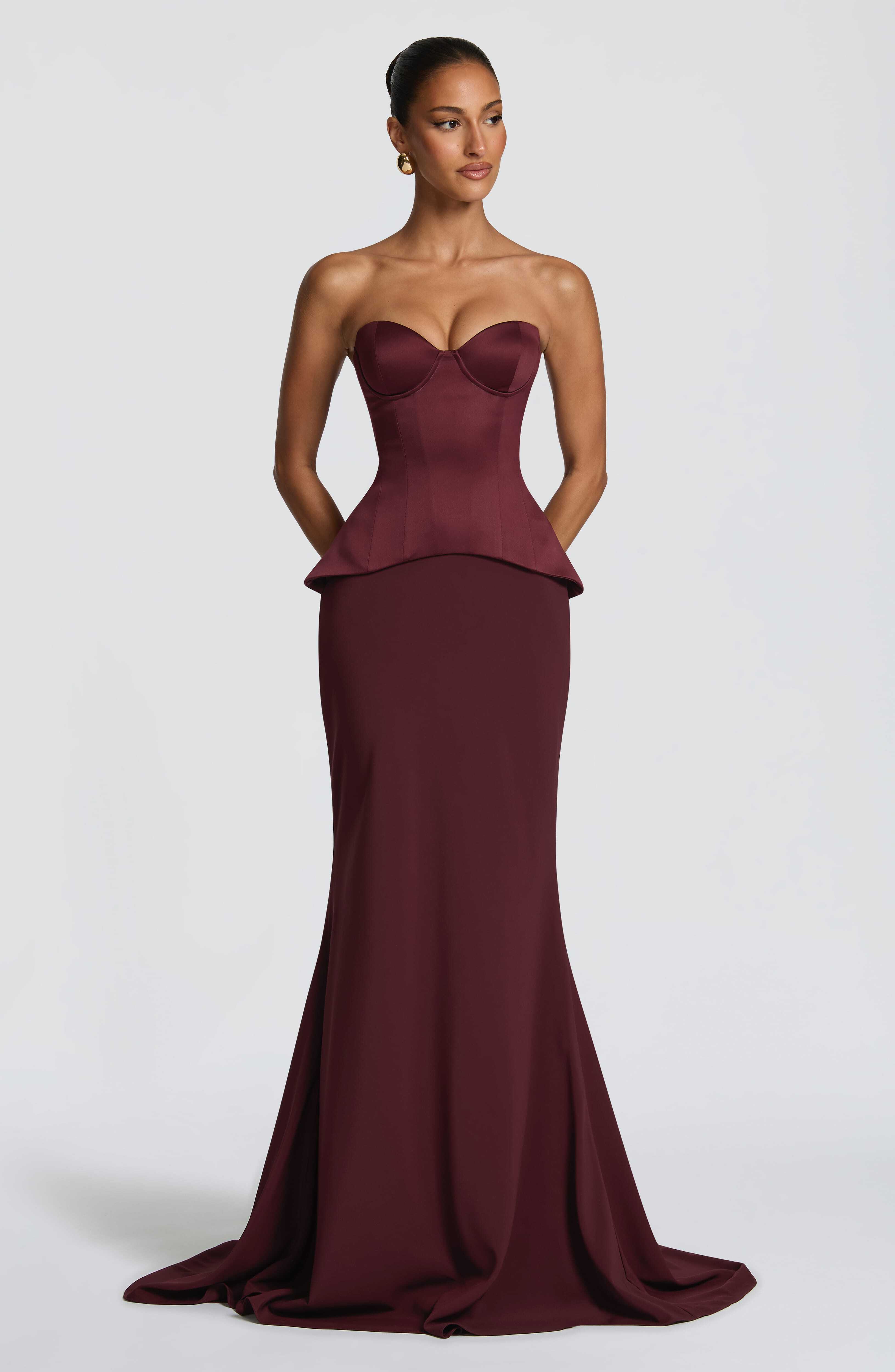 Kaia Maxi Skirt - Cherry Lacquer - Image 6