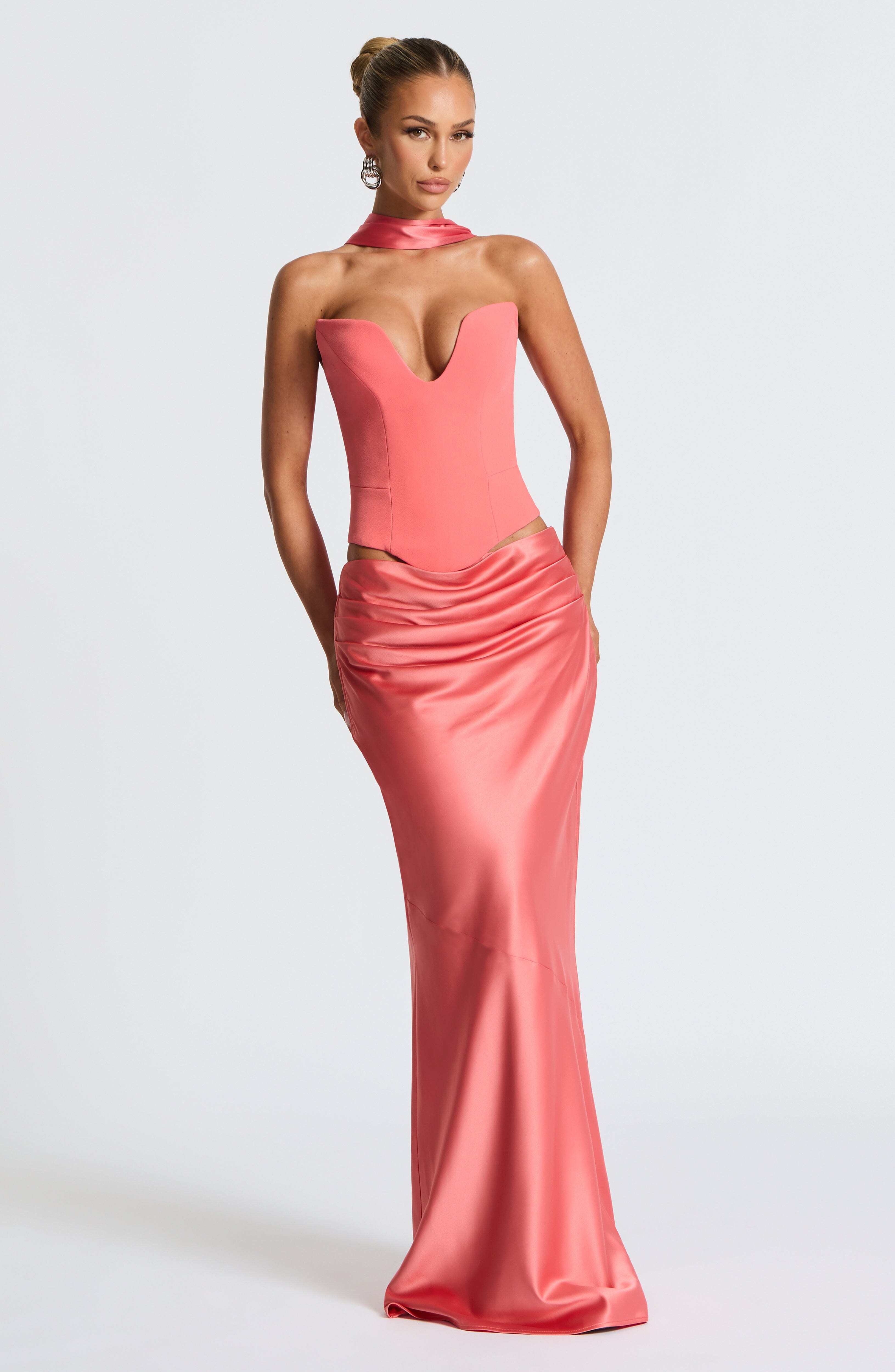 Kamiyah Corset - Coral Pink - Image 9