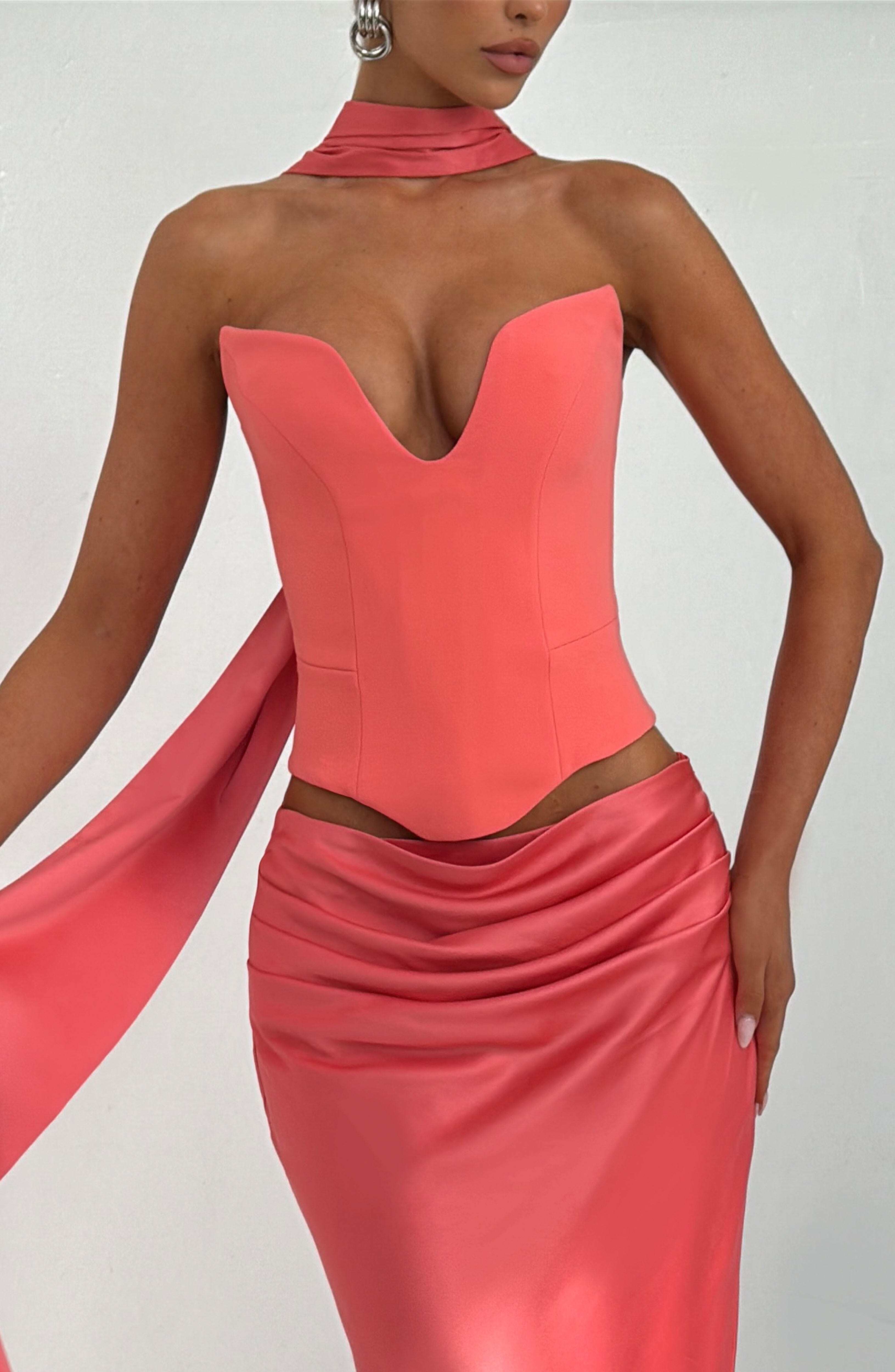 Kamiyah Corset - Coral Pink - Image 2
