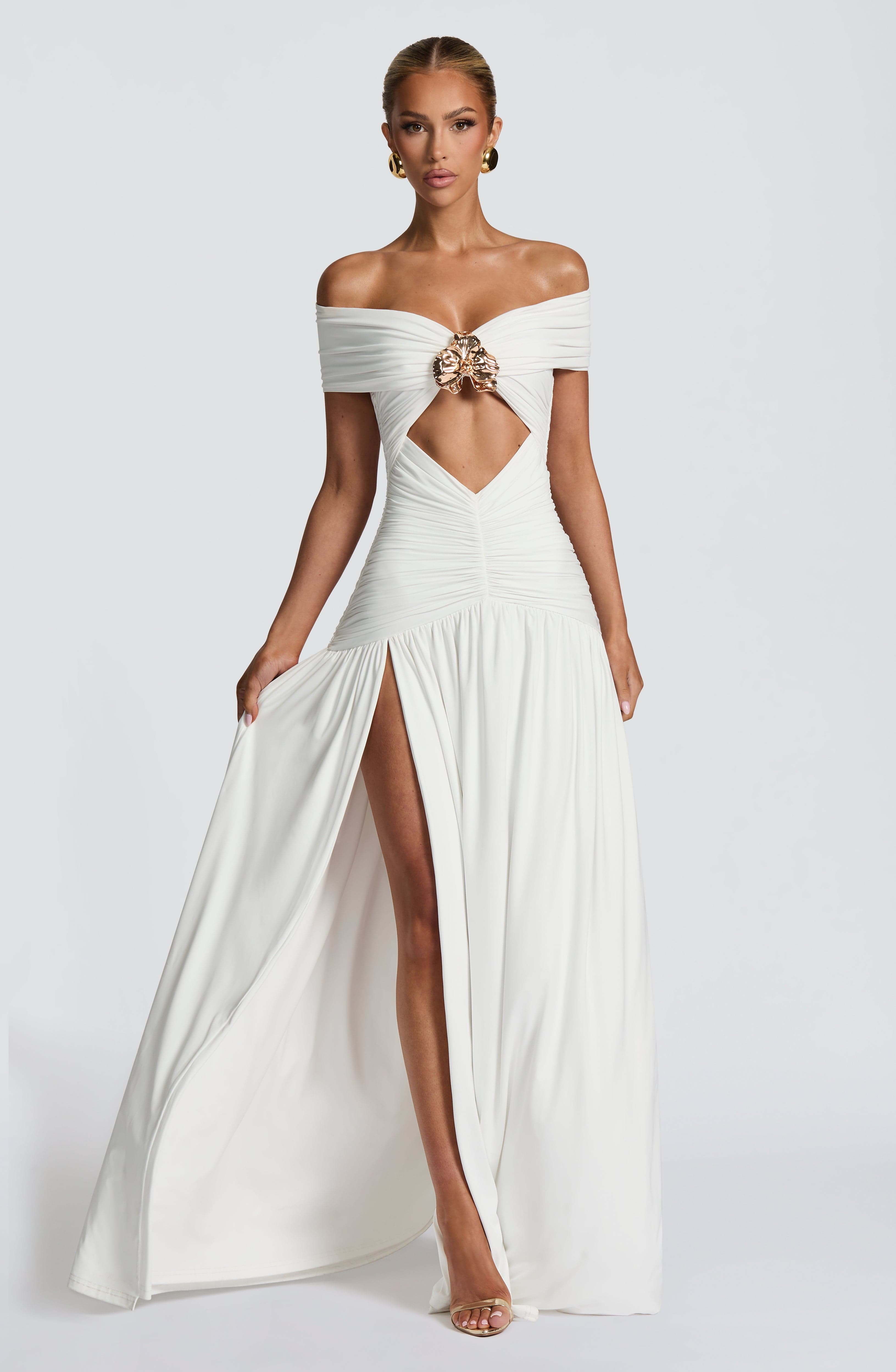 Kathryn Maxi Dress - White - Image 13