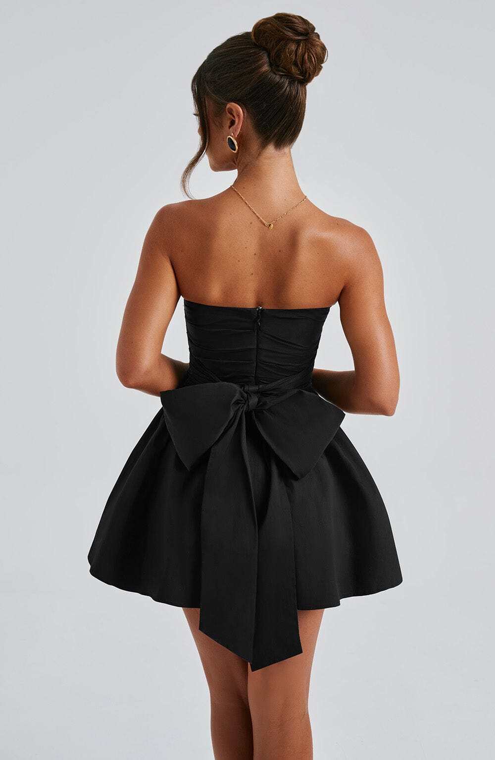 Katrina Mini Dress - Black - Image 8
