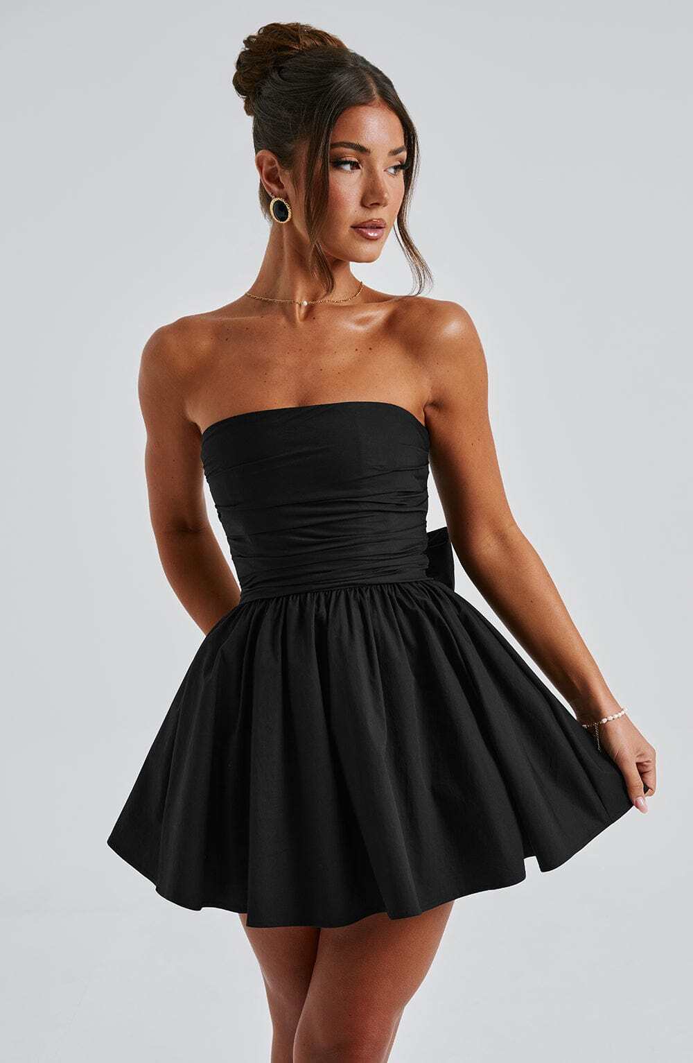 Katrina Mini Dress - Black - Image 7