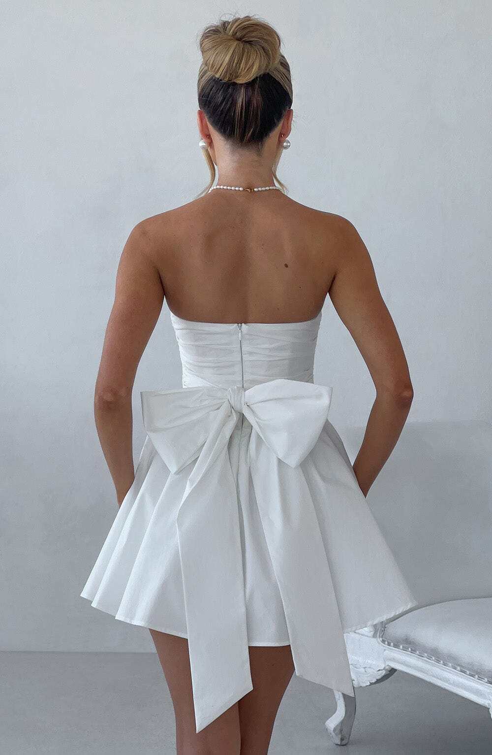 Katrina Mini Dress - Ivory - Image 2