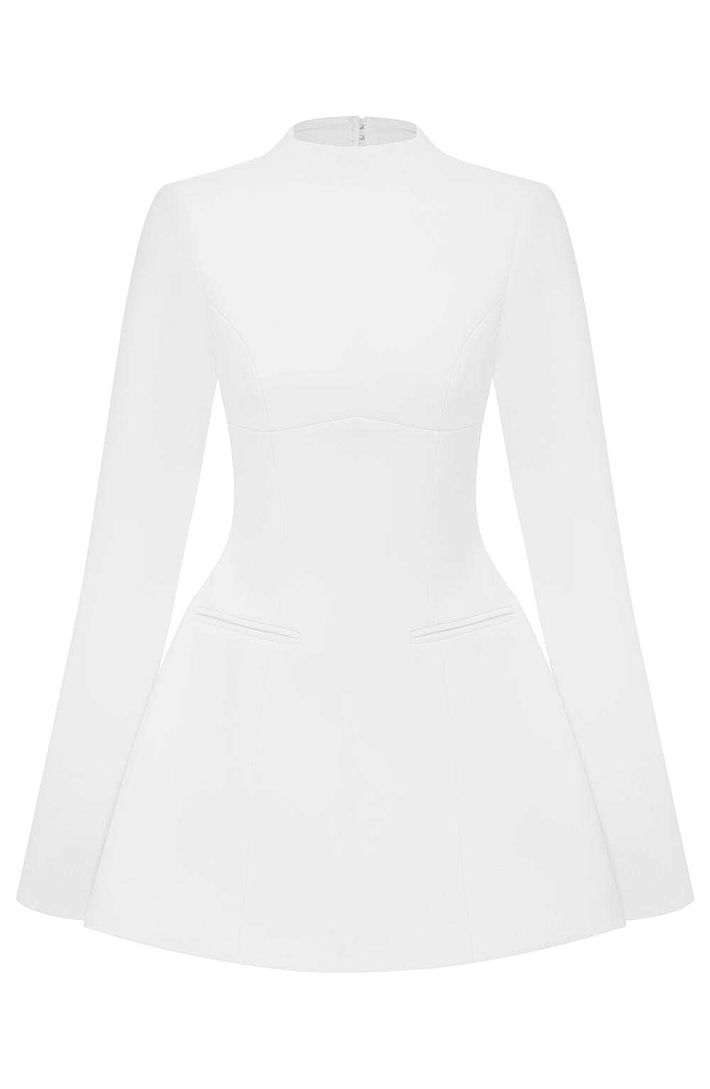 Kelly Mini Dress - Ivory - Image 7