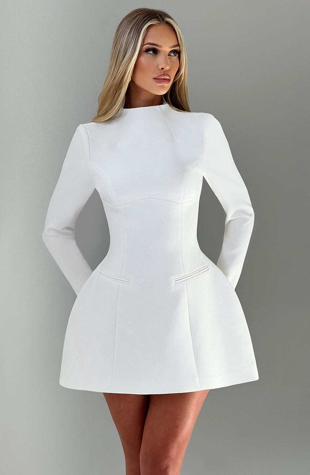 Kelly Mini Dress - Ivory - Image 19