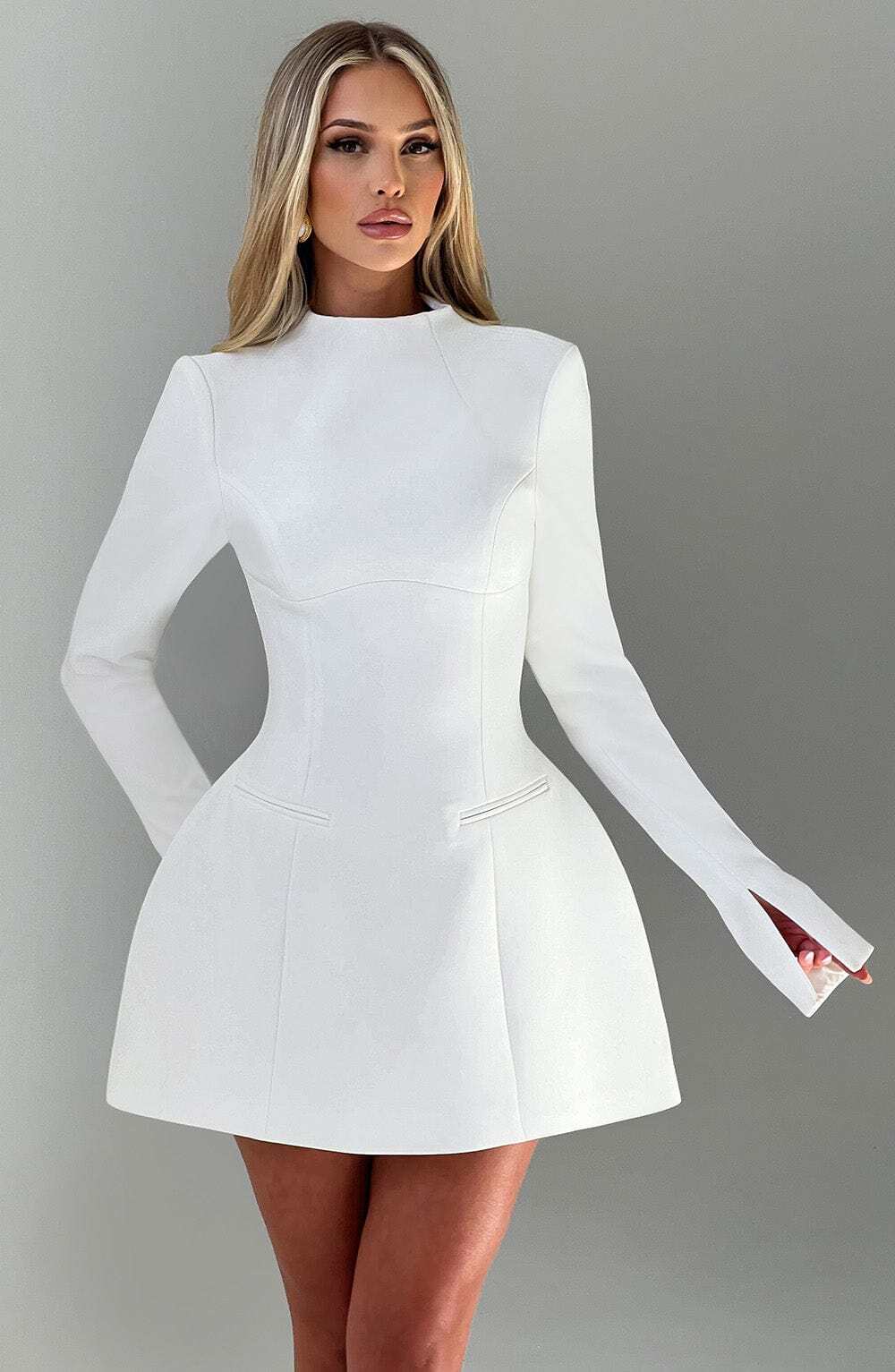 Kelly Mini Dress - Ivory - Image 18