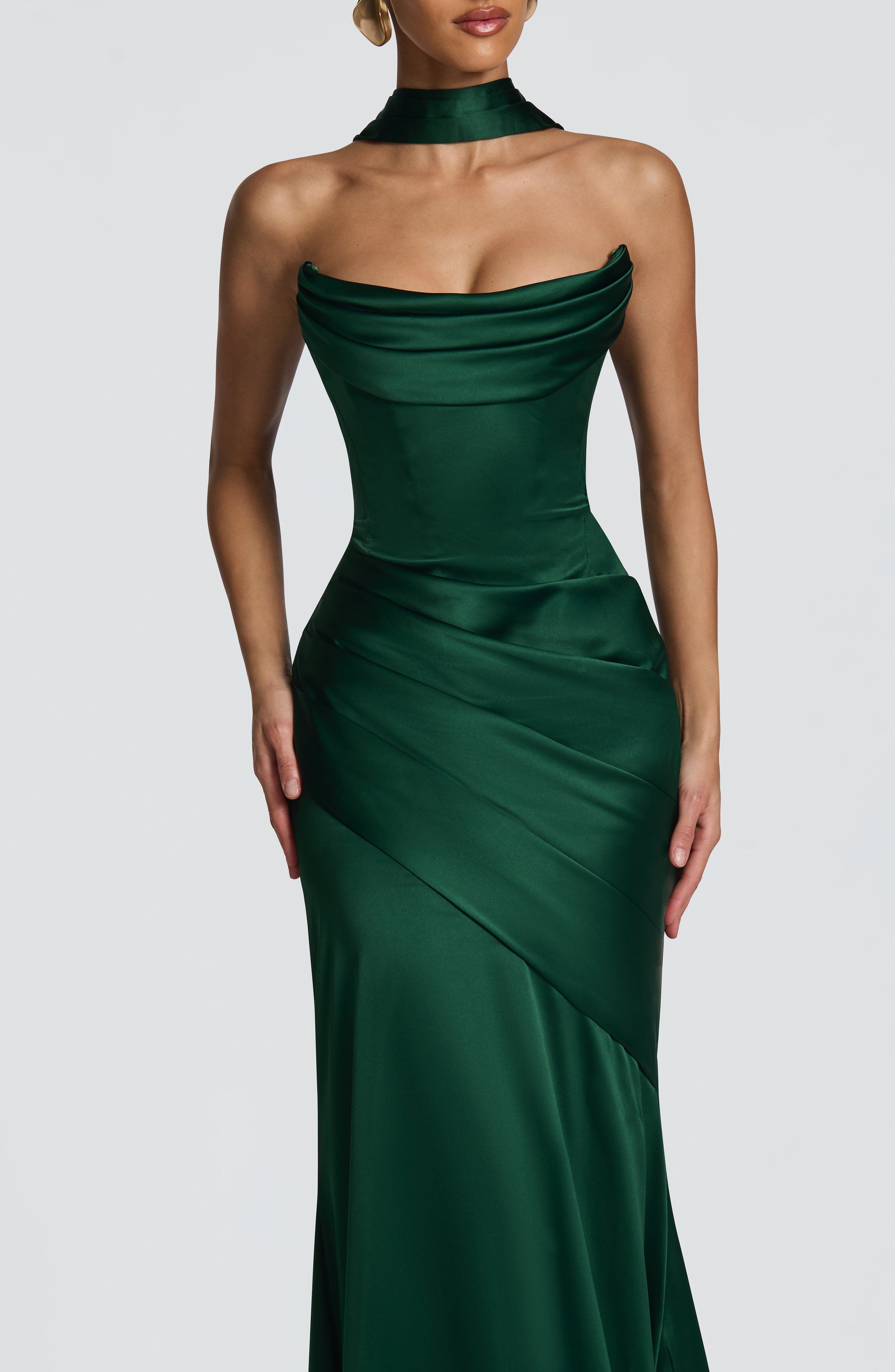 Kensington Maxi Dress - Emerald - Image 8