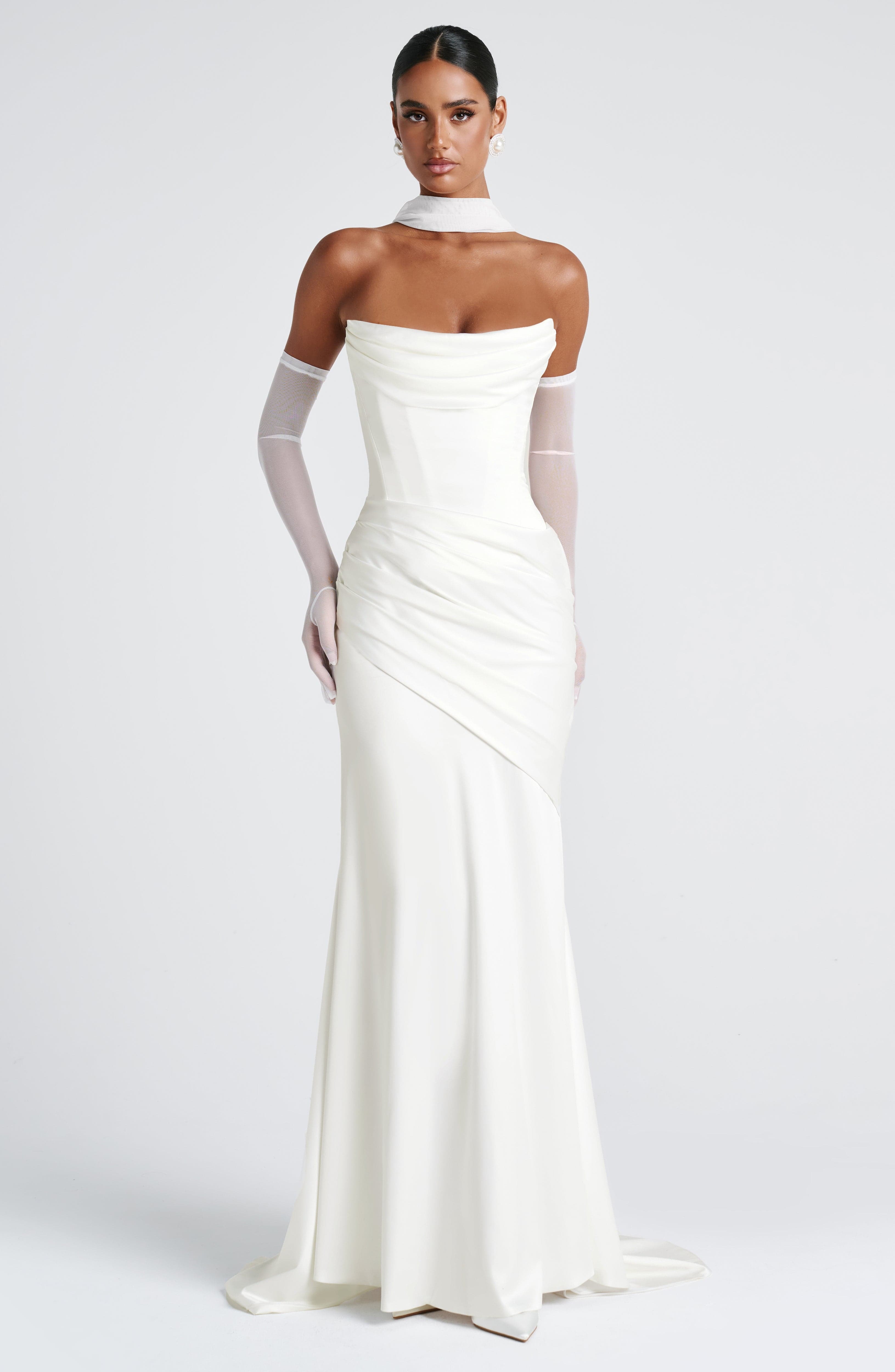 Kensington Maxi Dress - Ivory - Image 6