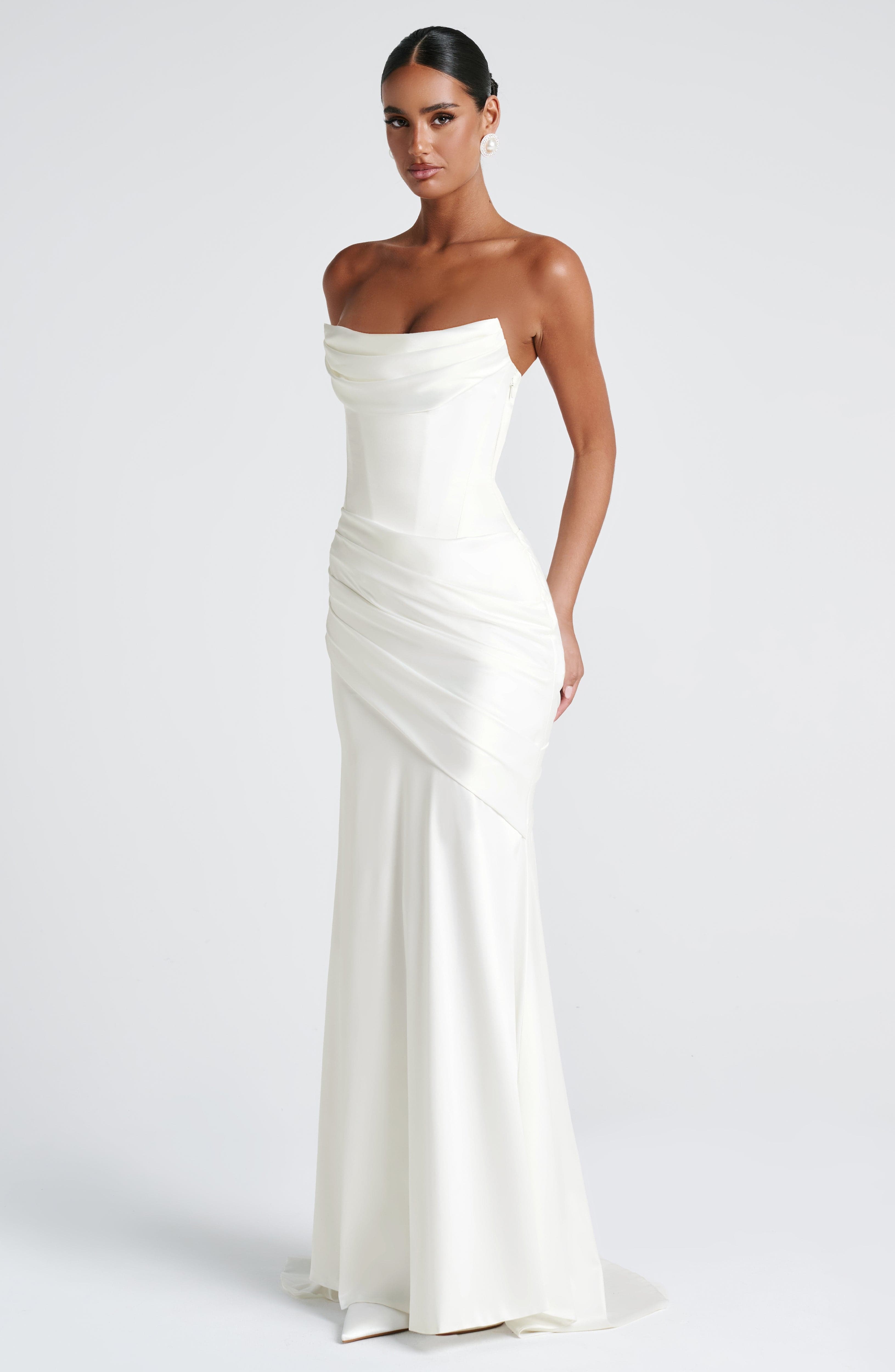 Kensington Maxi Dress - Ivory - Image 9